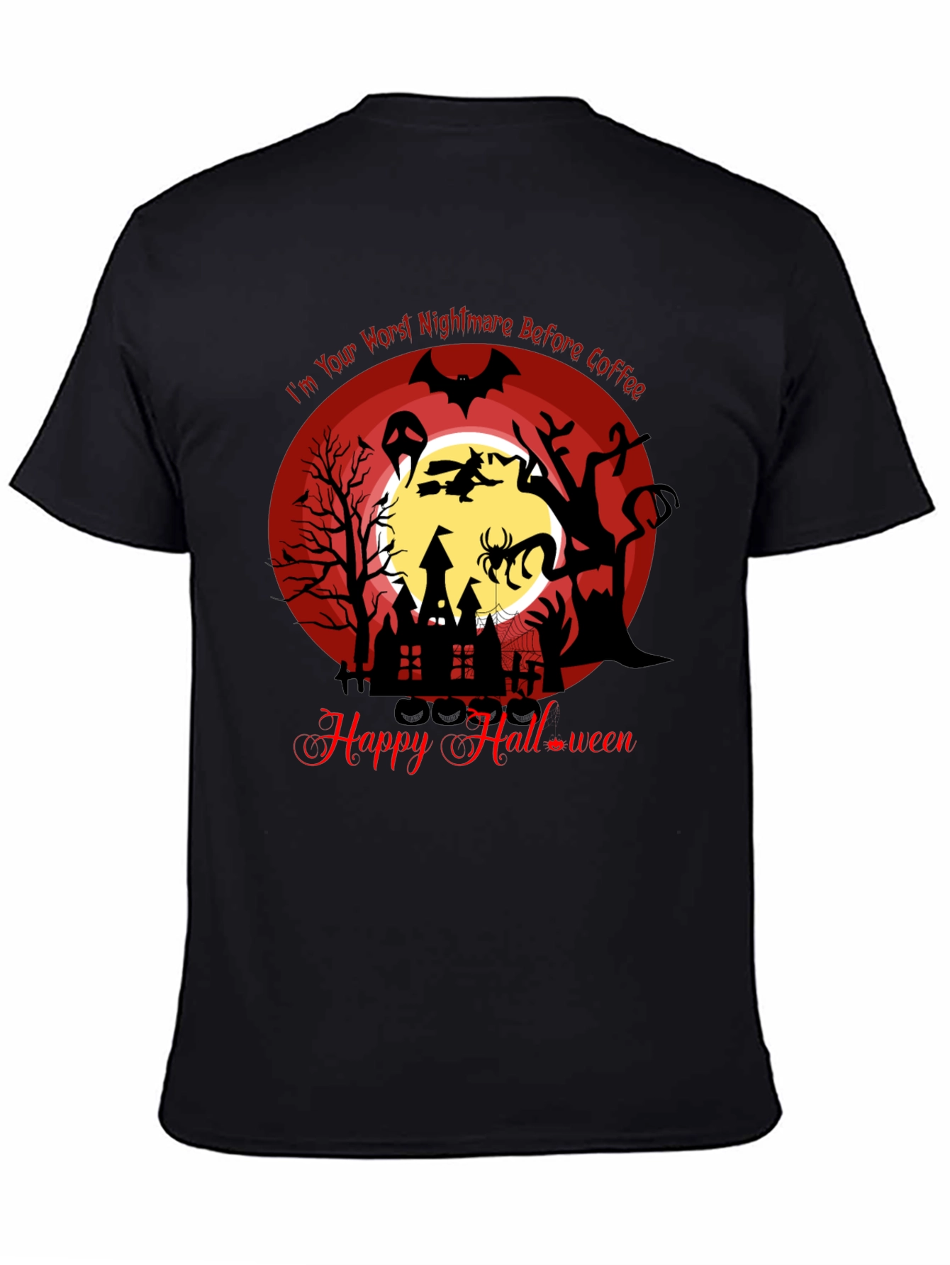 Halloween Nightmare Before Coffee Graphic Tee