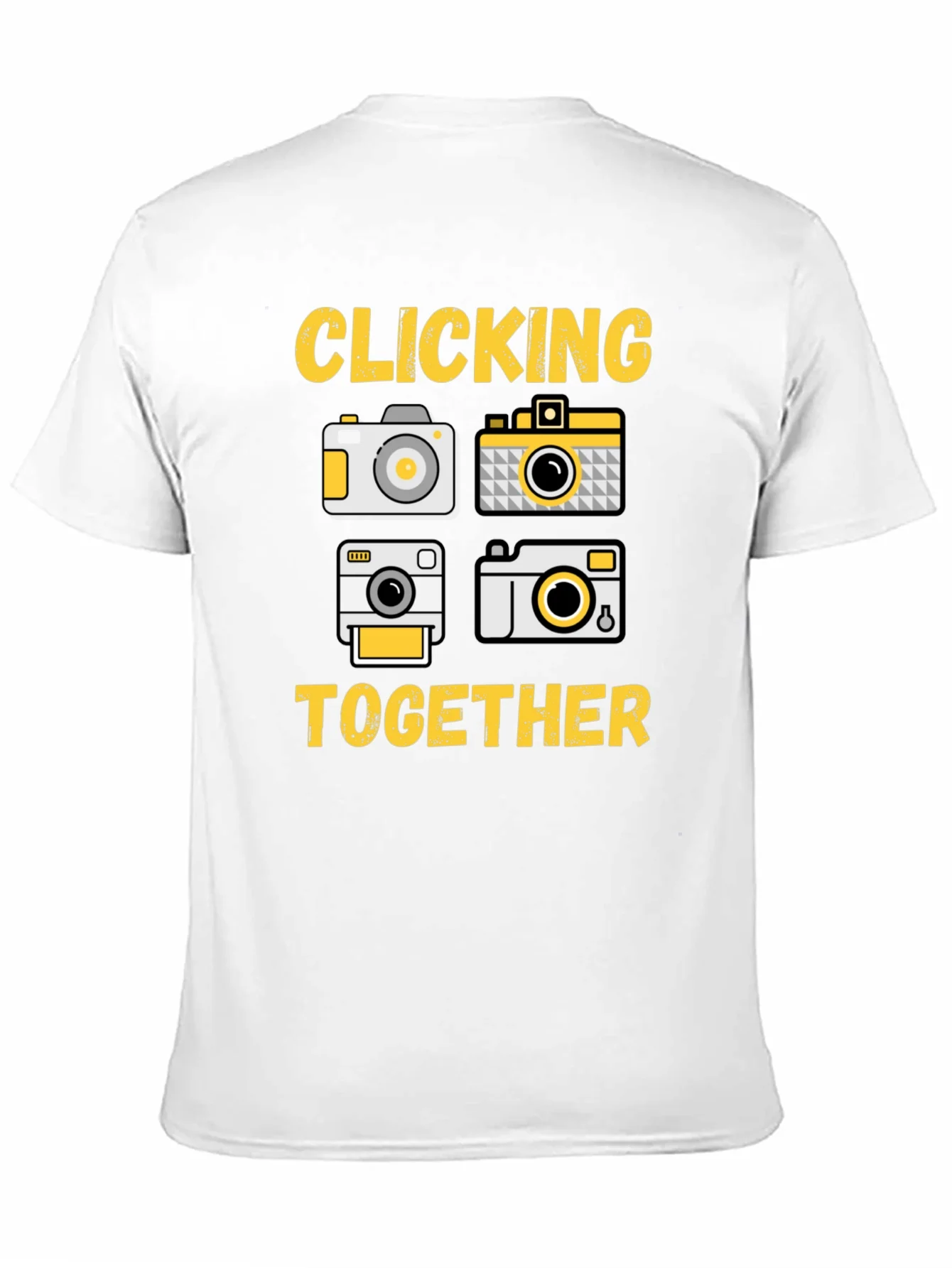Clicking Together Camera Graphic T-Shirt