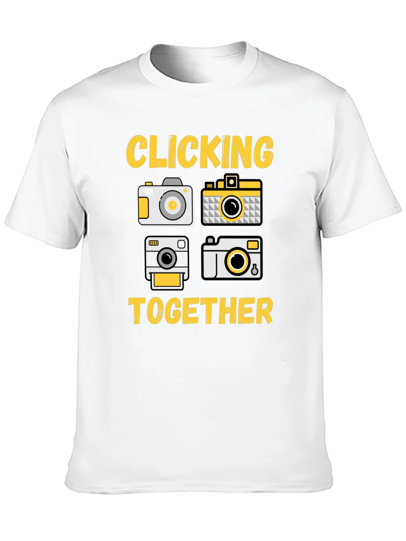 Clicking Together Camera Graphic T-Shirt