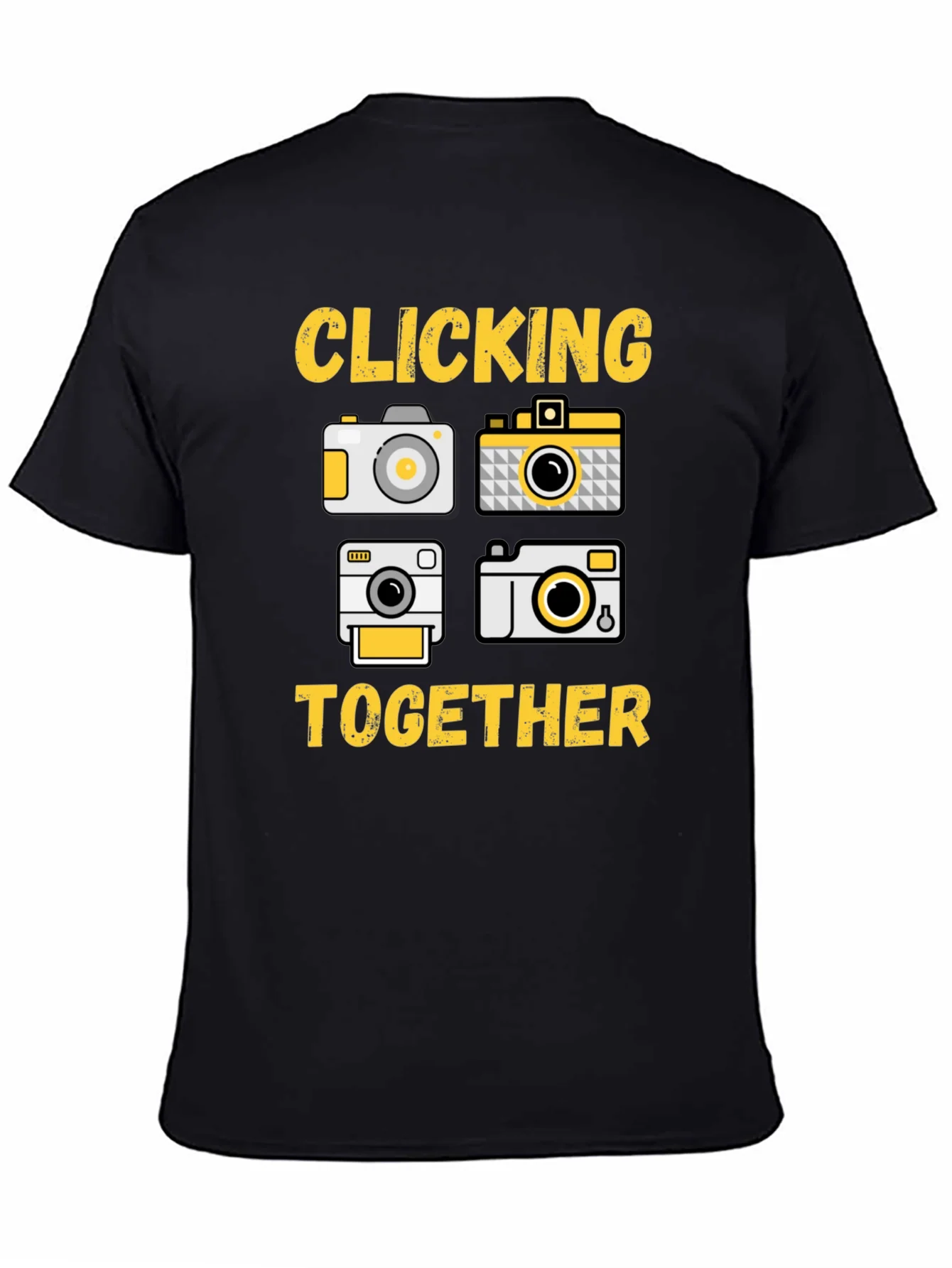 Clicking Together Camera Graphic T-Shirt