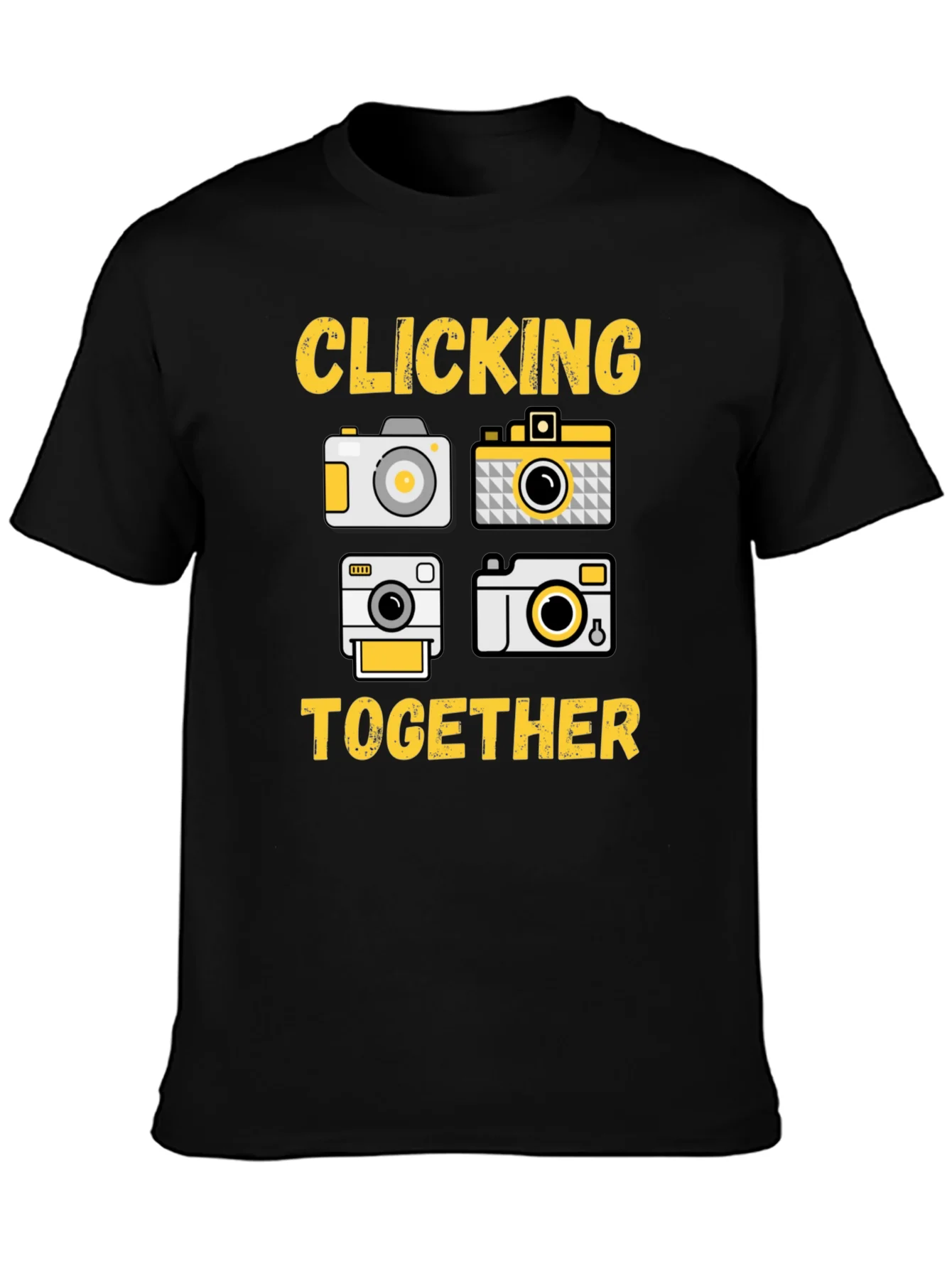 Clicking Together Camera Graphic T-Shirt