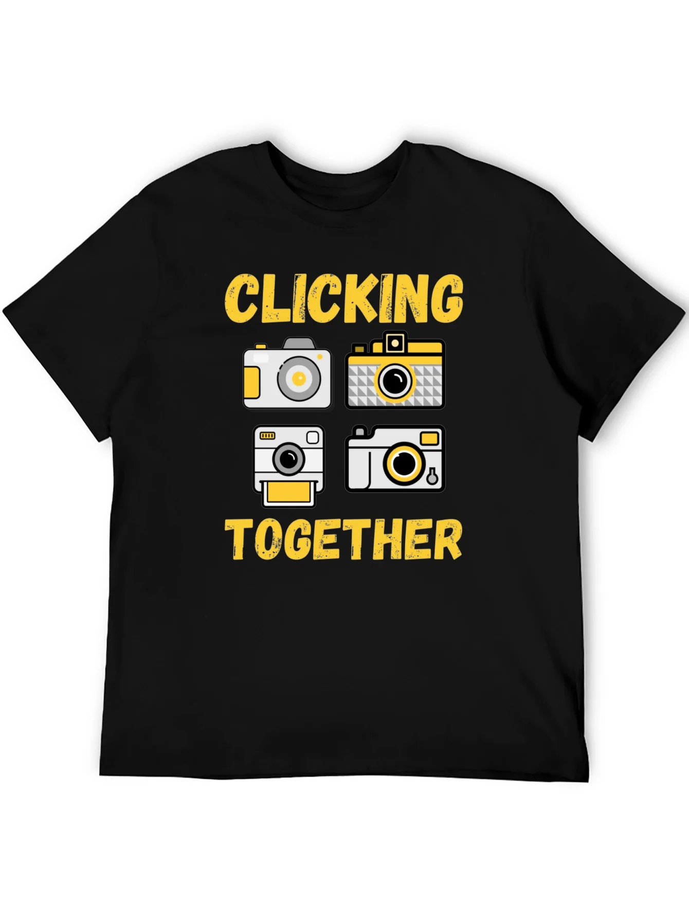 Clicking Together Camera Graphic T-Shirt