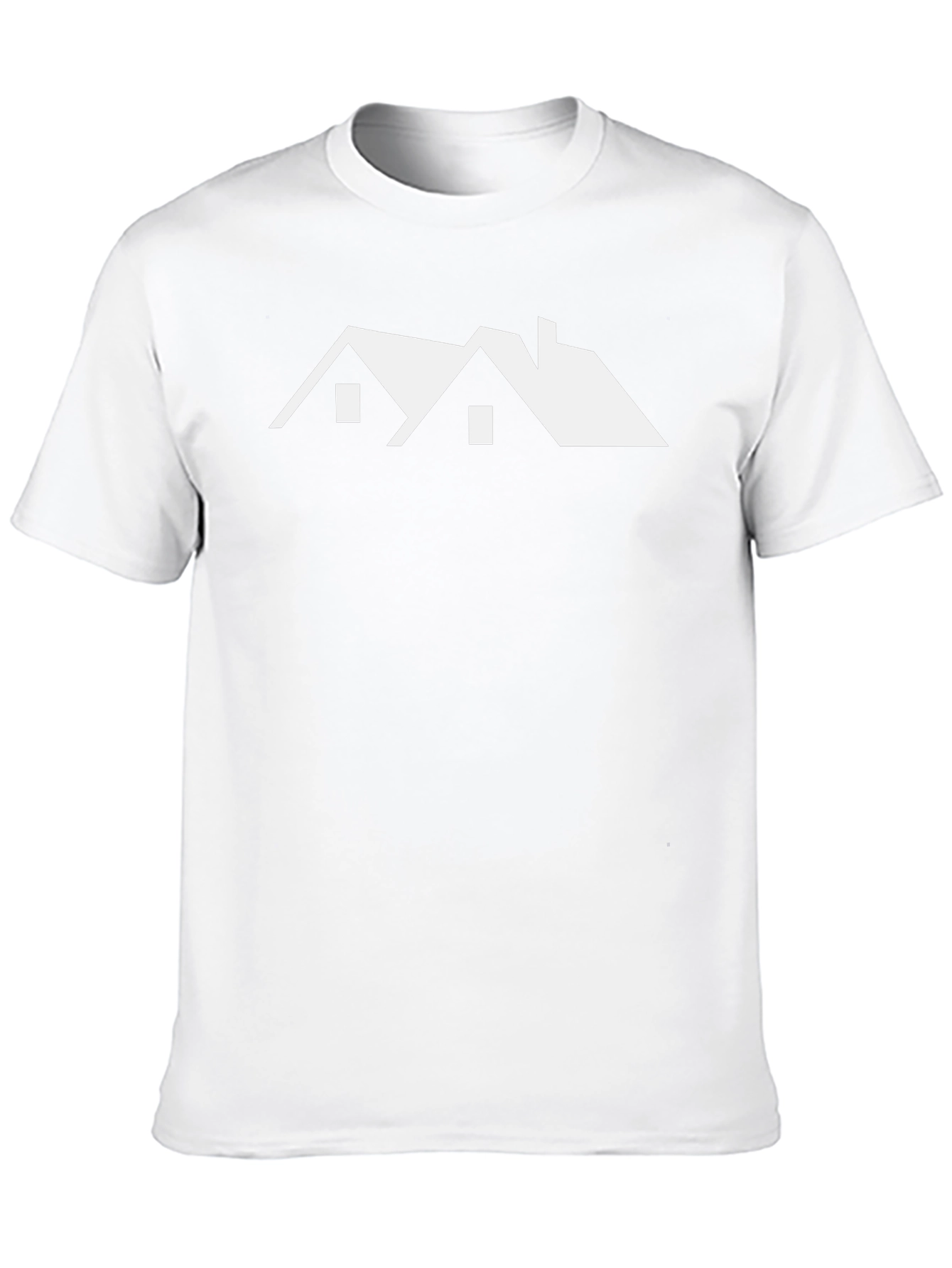 Modern House Graphic Tee - Black Short Sleeve