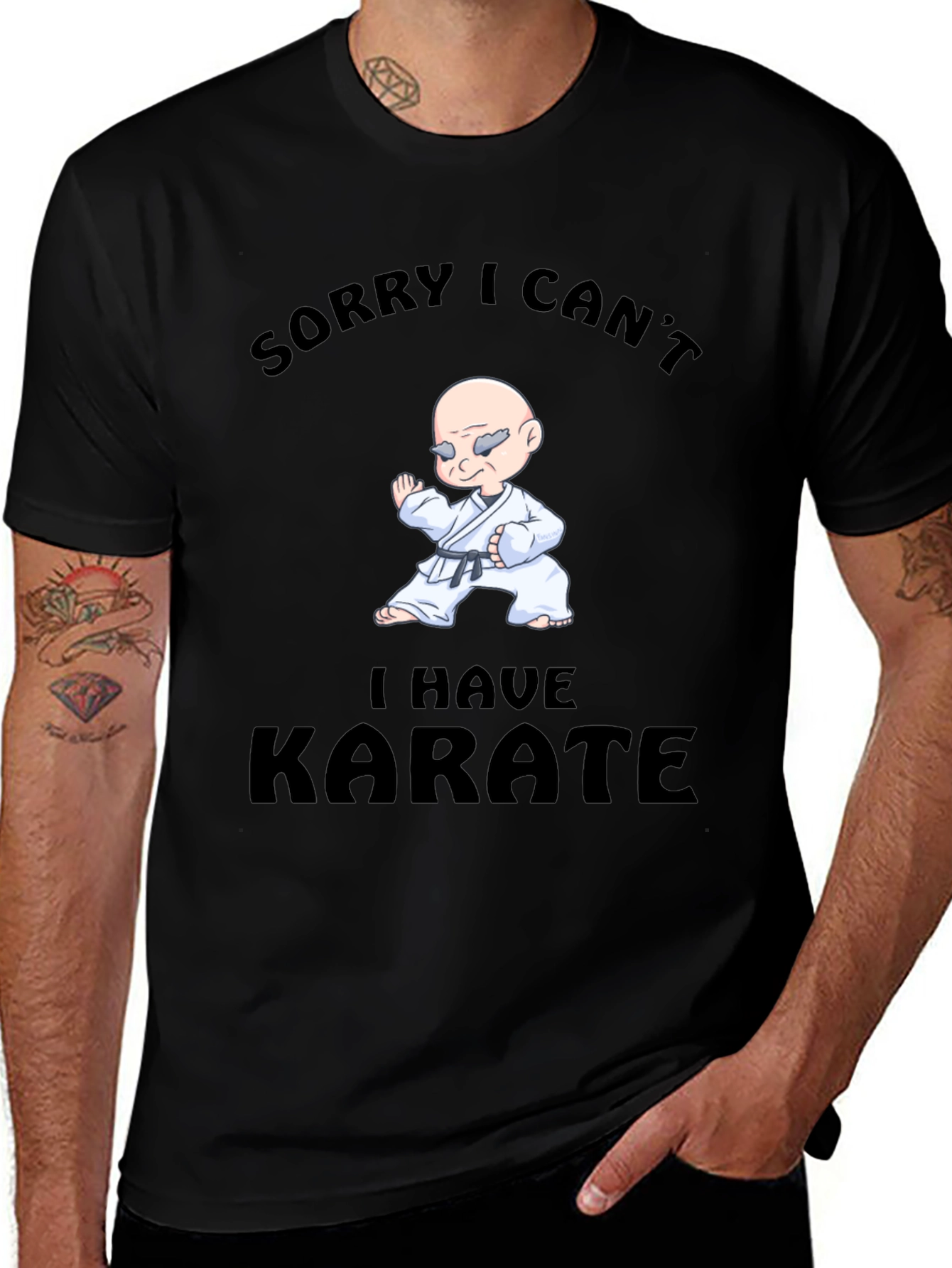 Funny Karate T-Shirt - Sorry I Cant
