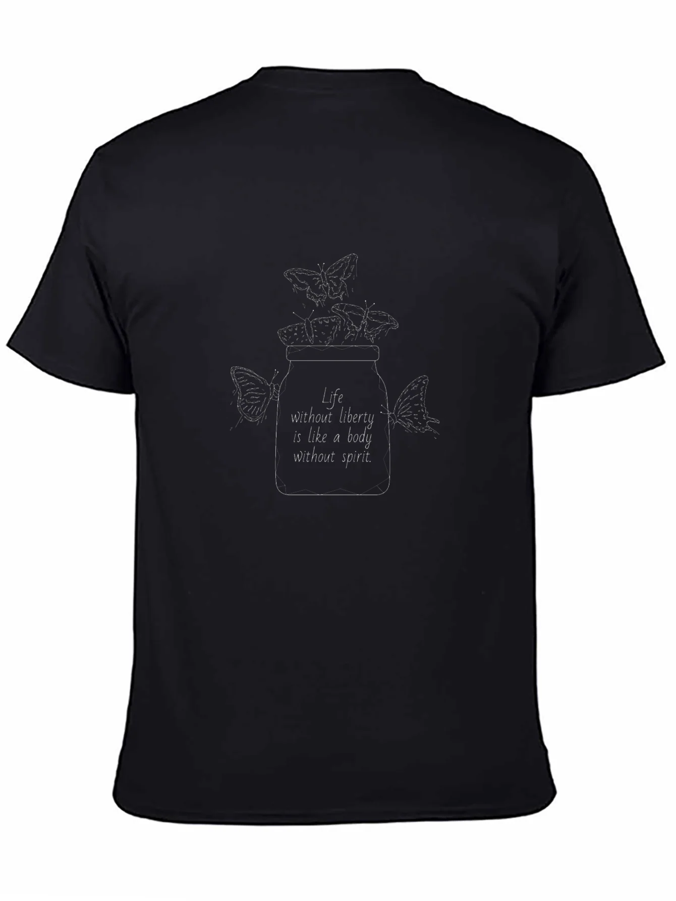 Life Without Liberty Butterfly T-Shirt