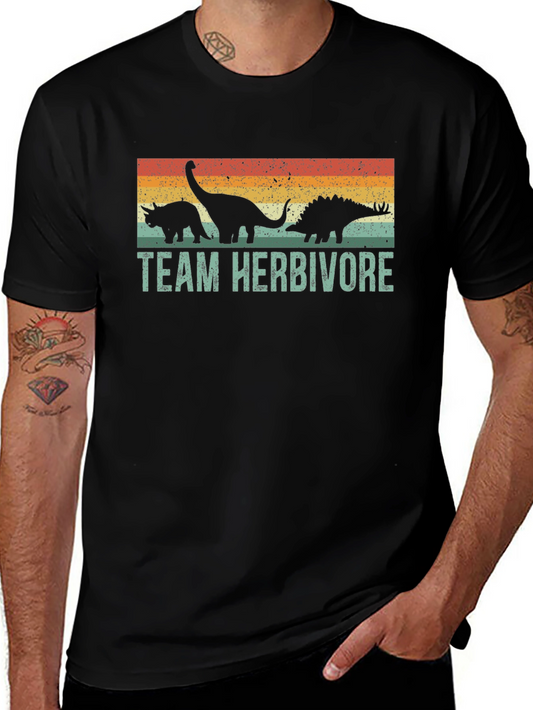 Team Herbivore Dinosaur Graphic T-Shirt