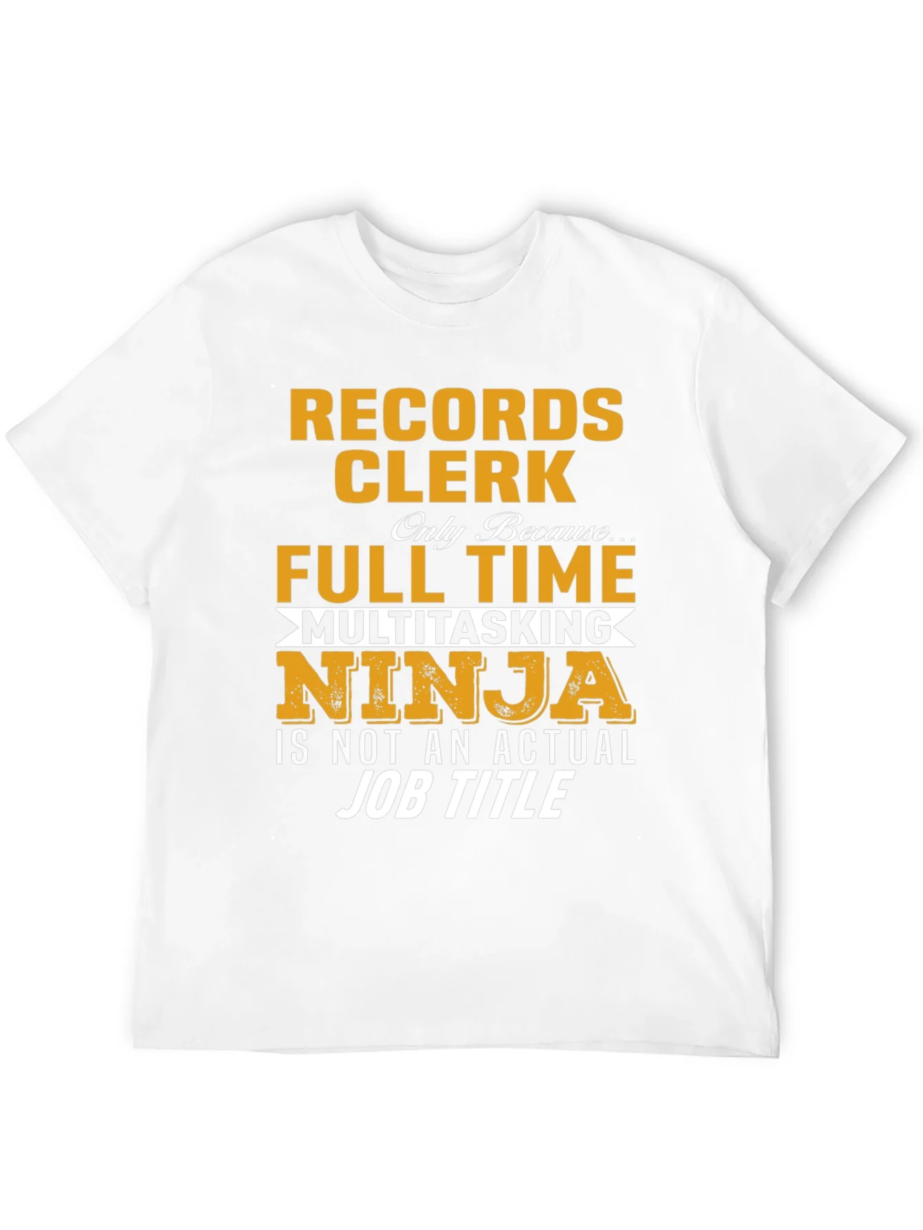 Records Clerk Multitasking Ninja T-Shirt
