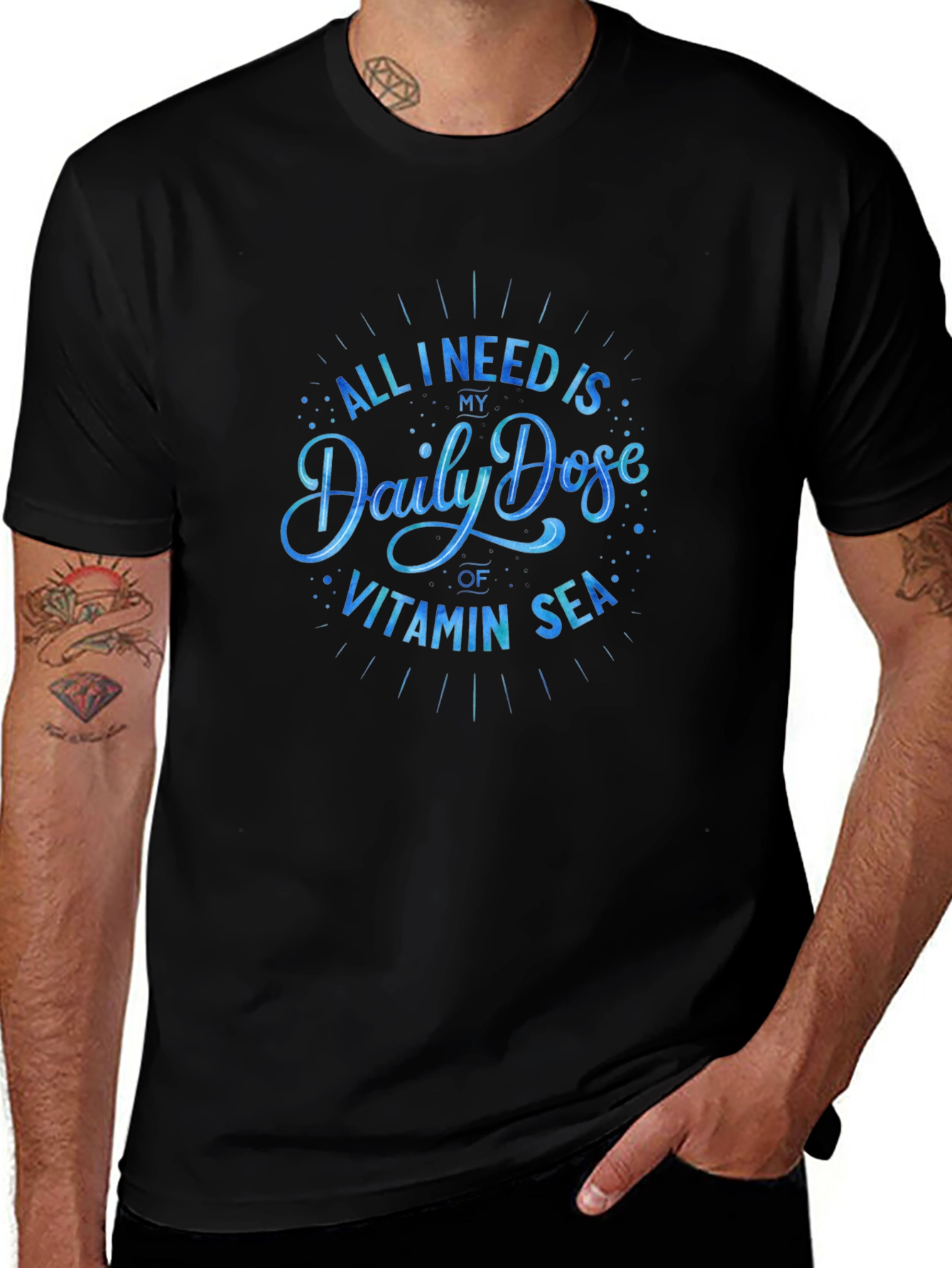 Vitamin Sea Graphic T-Shirt - Beach Lover Tee