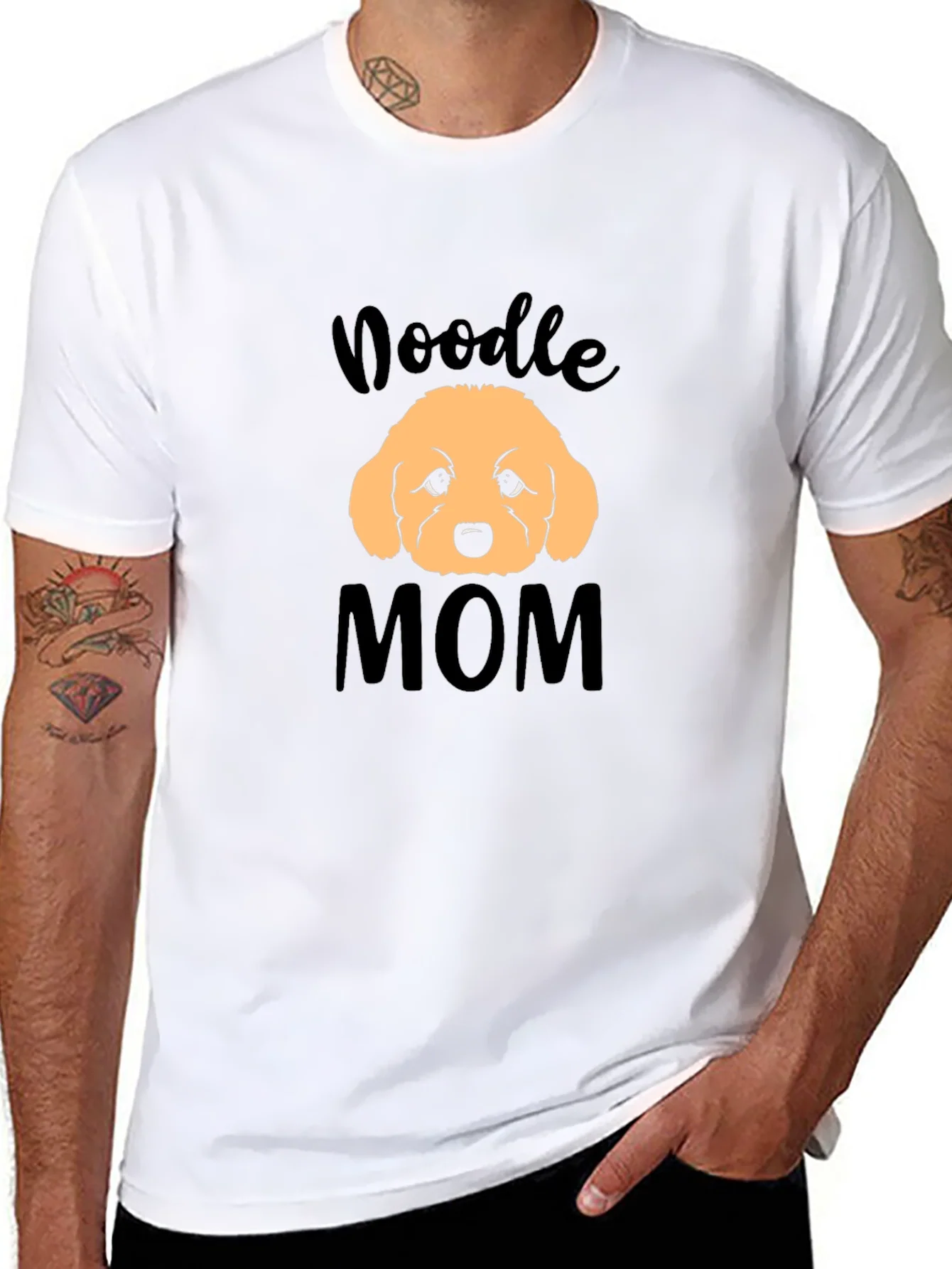 Doodle Mom Black T-Shirt