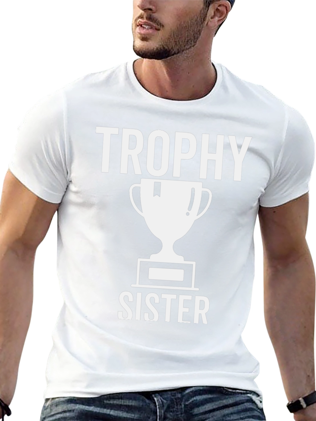 Trophy Sister Graphic T-Shirt - Black Cotton Tee