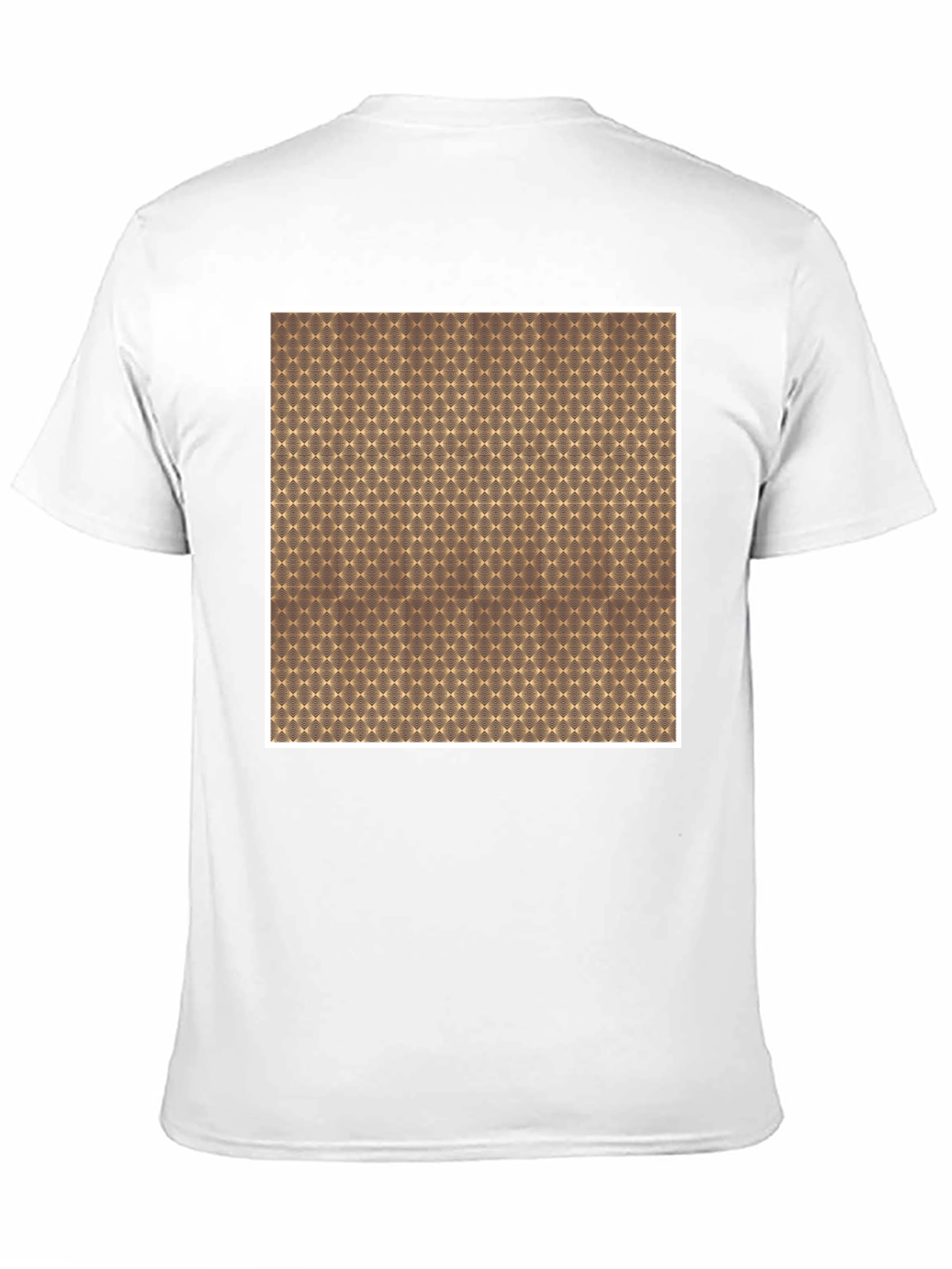Geometric Patterned Crew Neck Tee
