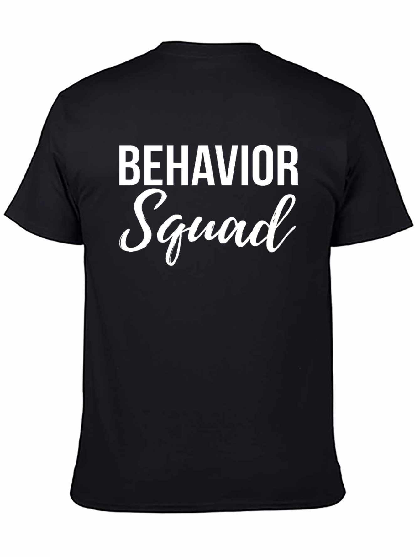 Behavior Squad Graphic Tee - Black Cotton T-Shirt