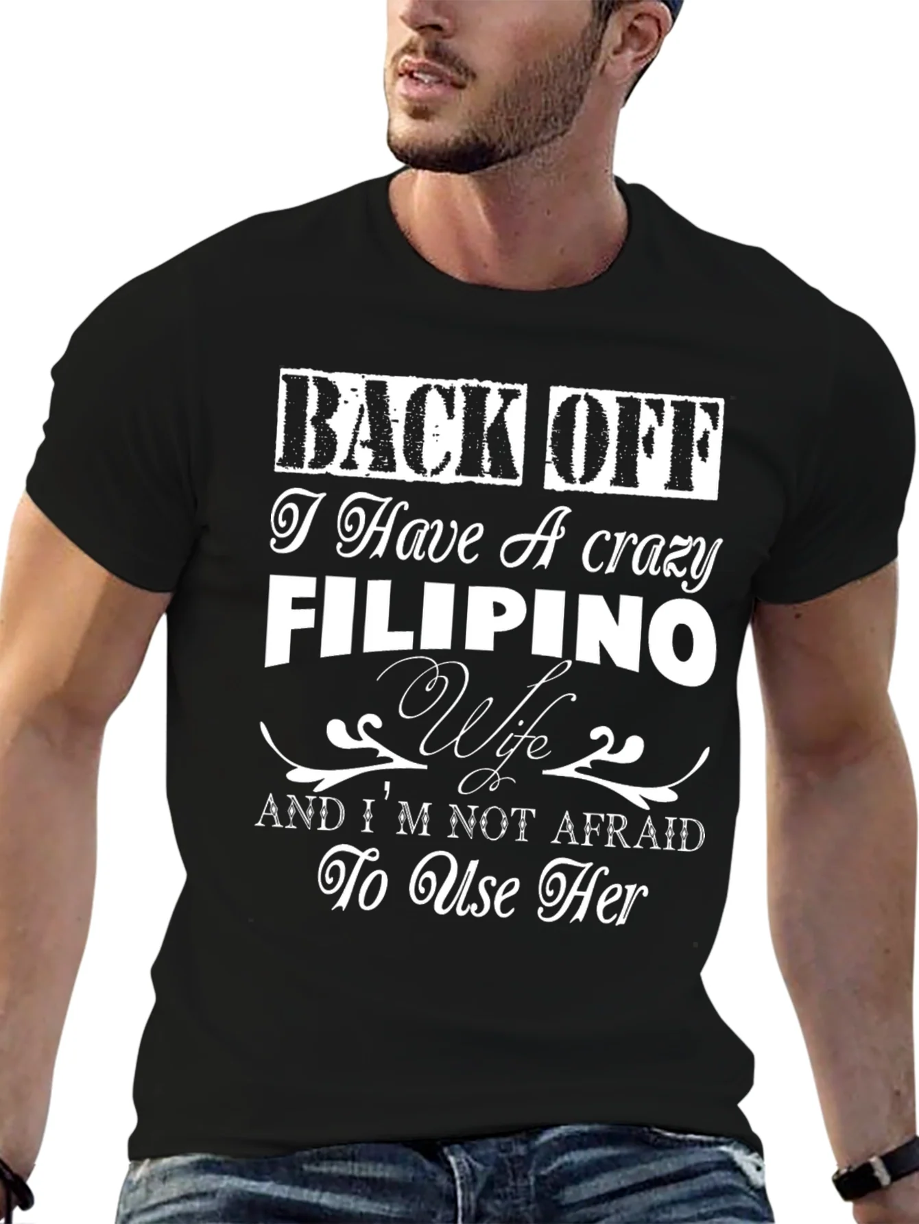 Back Off Filipino Wife Graphic Tee