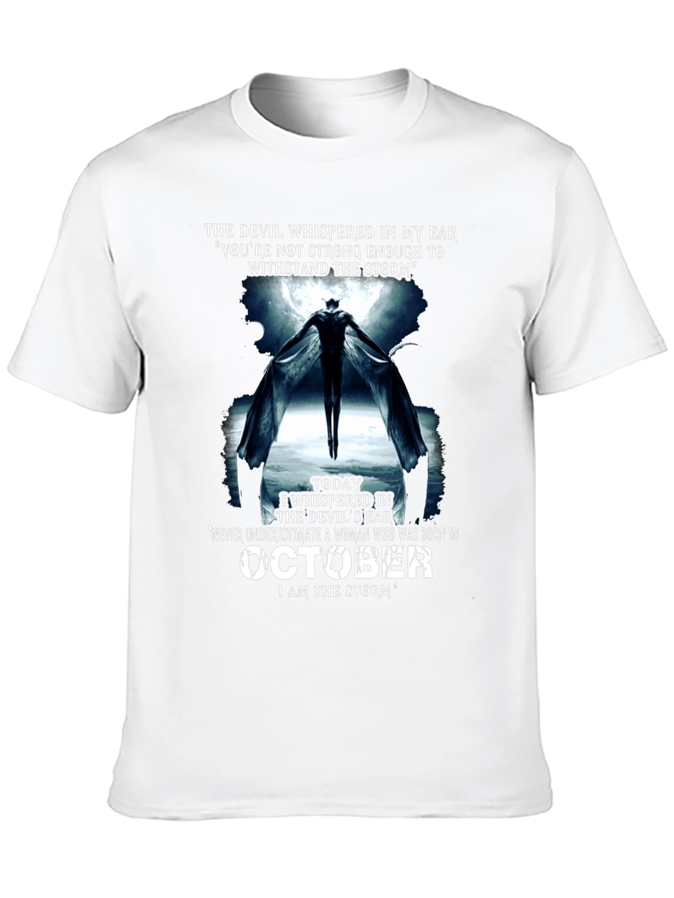 October Woman Devil Storm Graphic T-Shirt