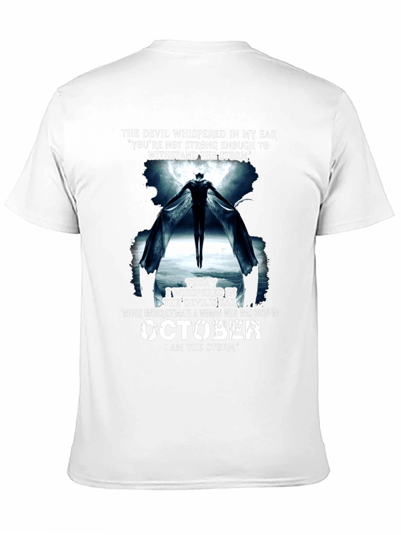 October Woman Devil Storm Graphic T-Shirt