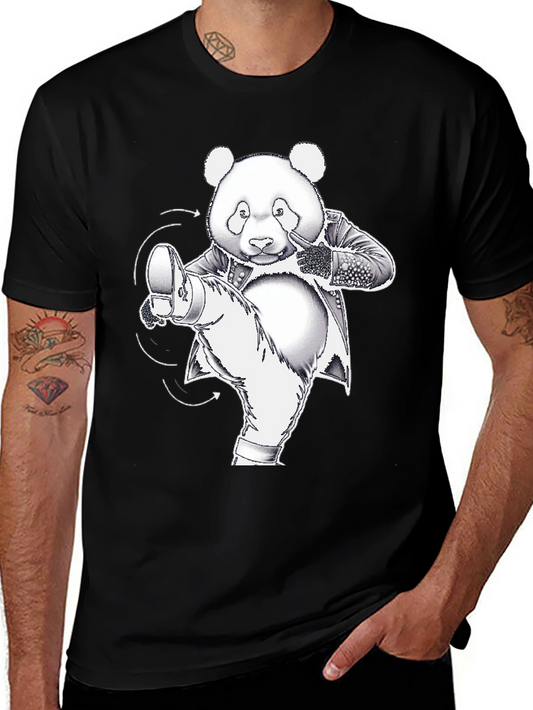 Kung Fu Panda T-Shirt - Black Cotton Graphic Tee