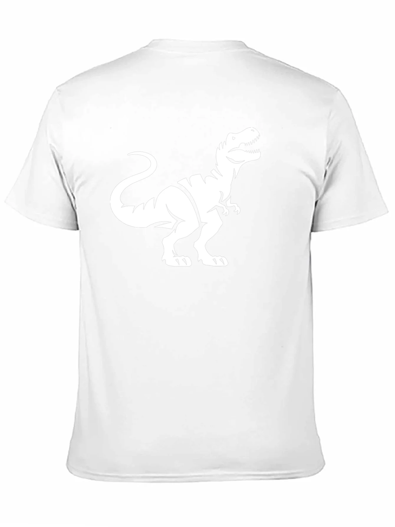 Dinosaur Graphic Tee - Black Cotton T-Shirt
