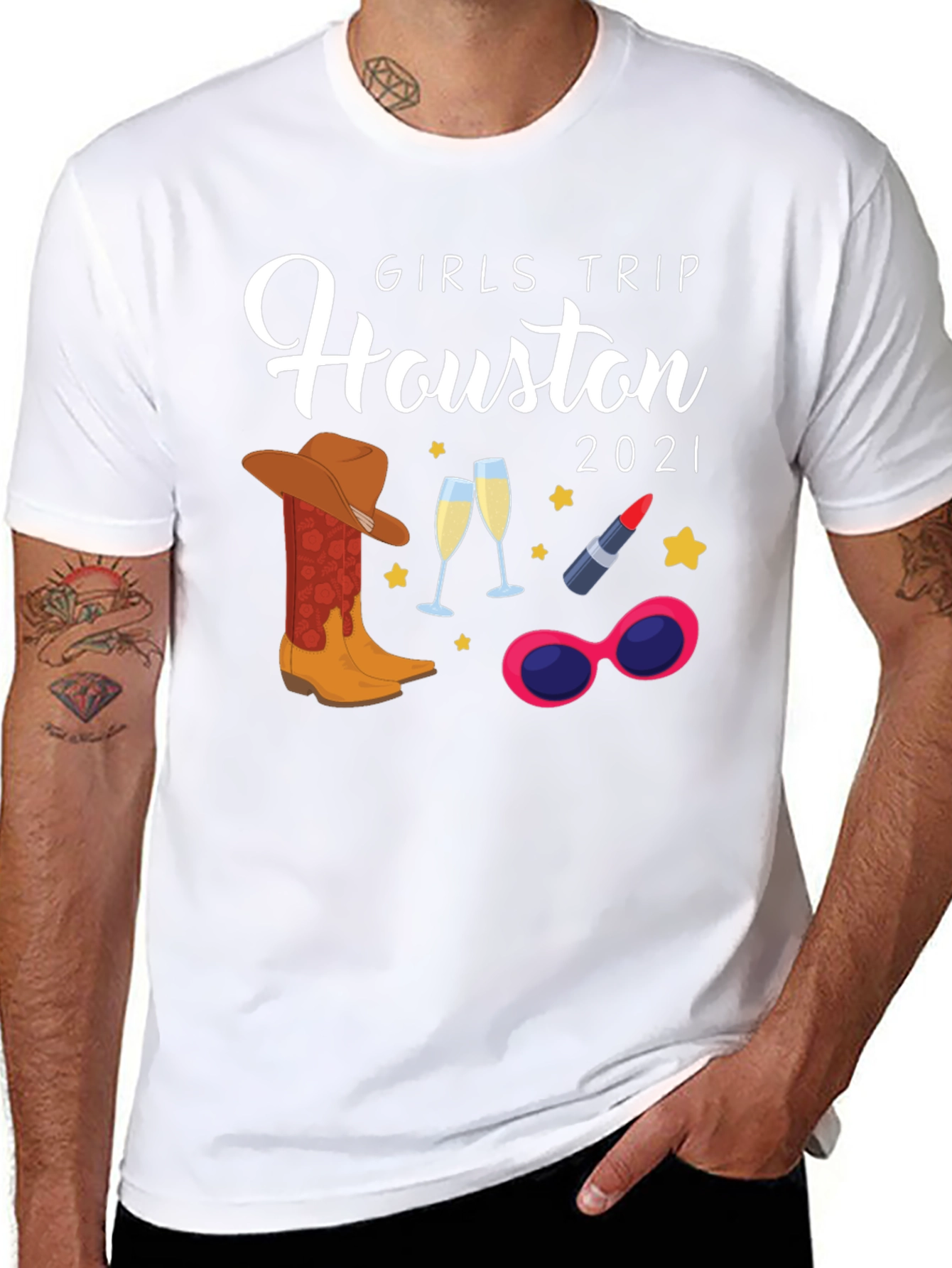 Girls Trip Houston 2021 T-Shirt Vacation Tee