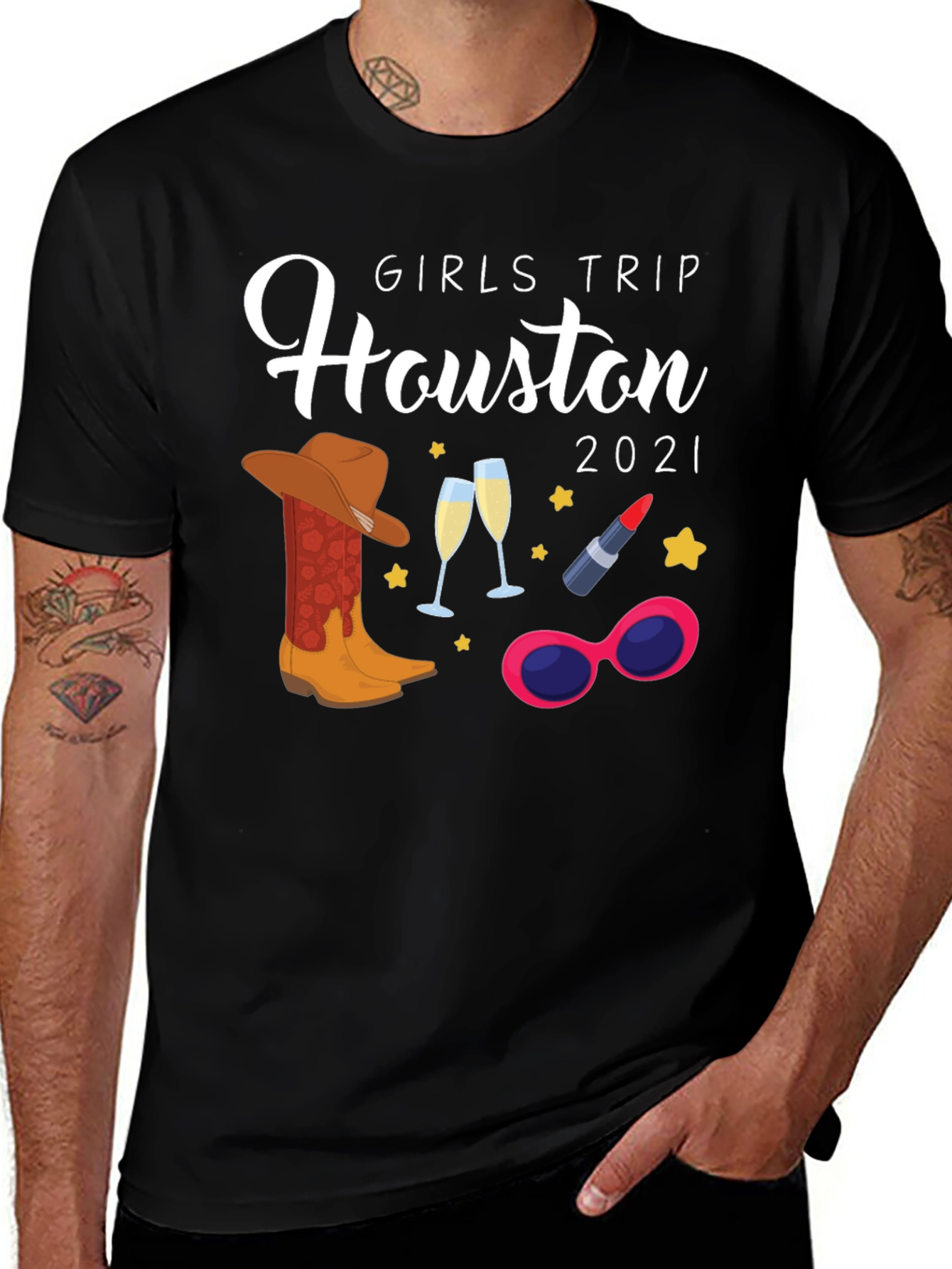 Girls Trip Houston 2021 T-Shirt Vacation Tee