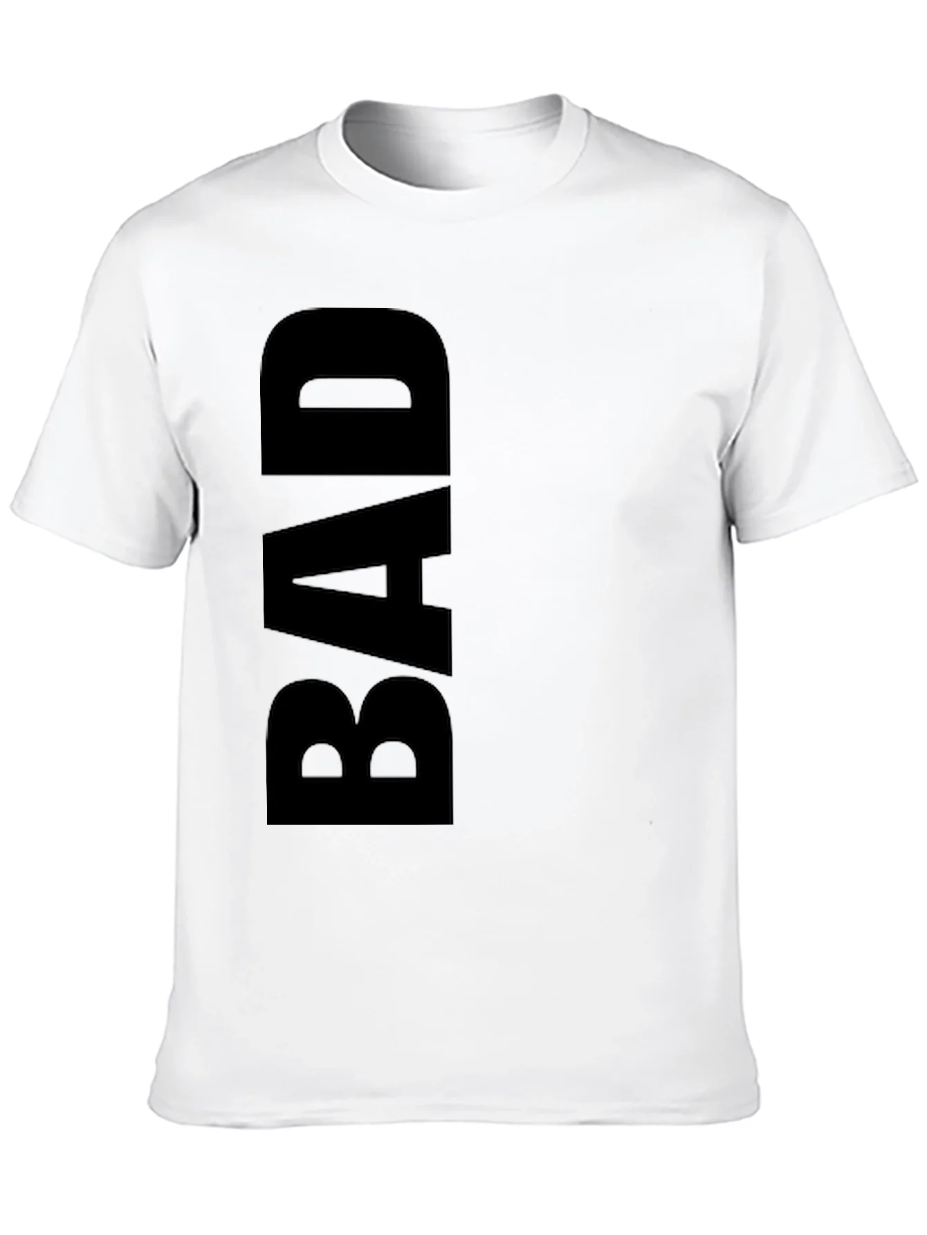 Black BAD Graphic Tee - Trendy Casual Wear