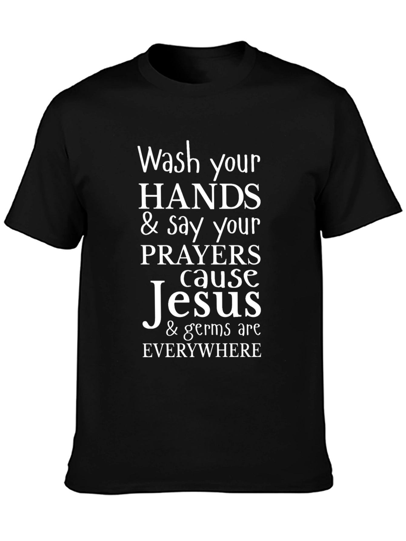 Wash Your Hands Jesus Graphic T-Shirt