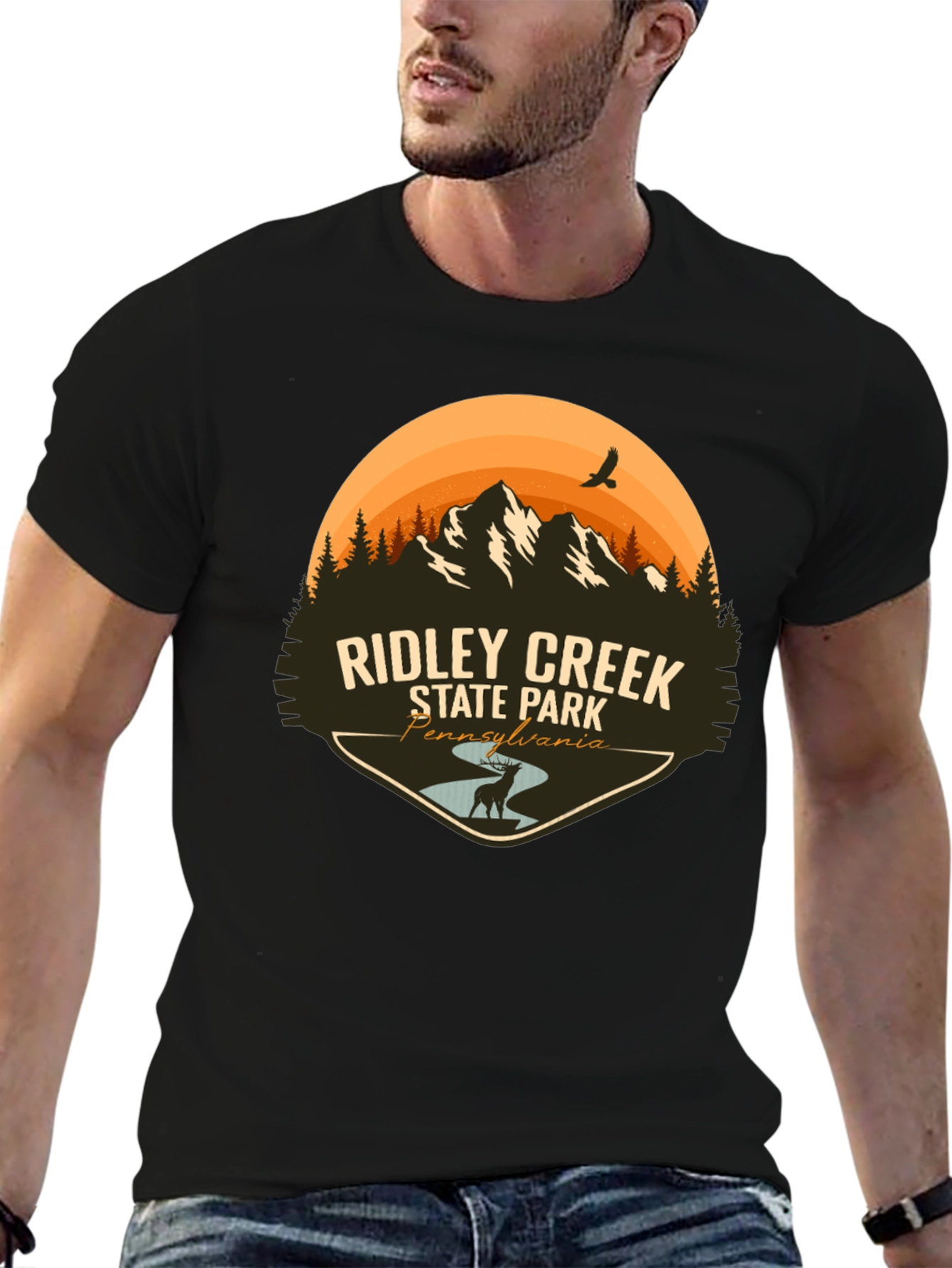 Ridley Creek State Park Black T-Shirt