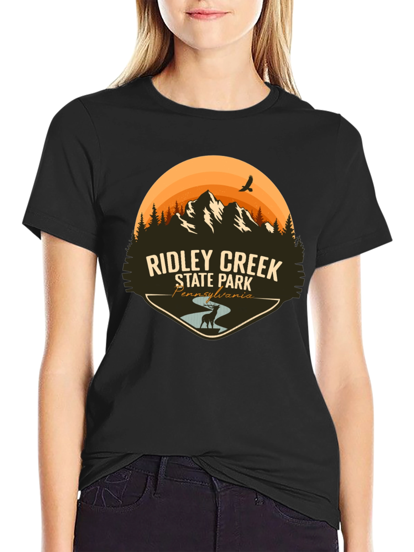 Ridley Creek State Park Black T-Shirt