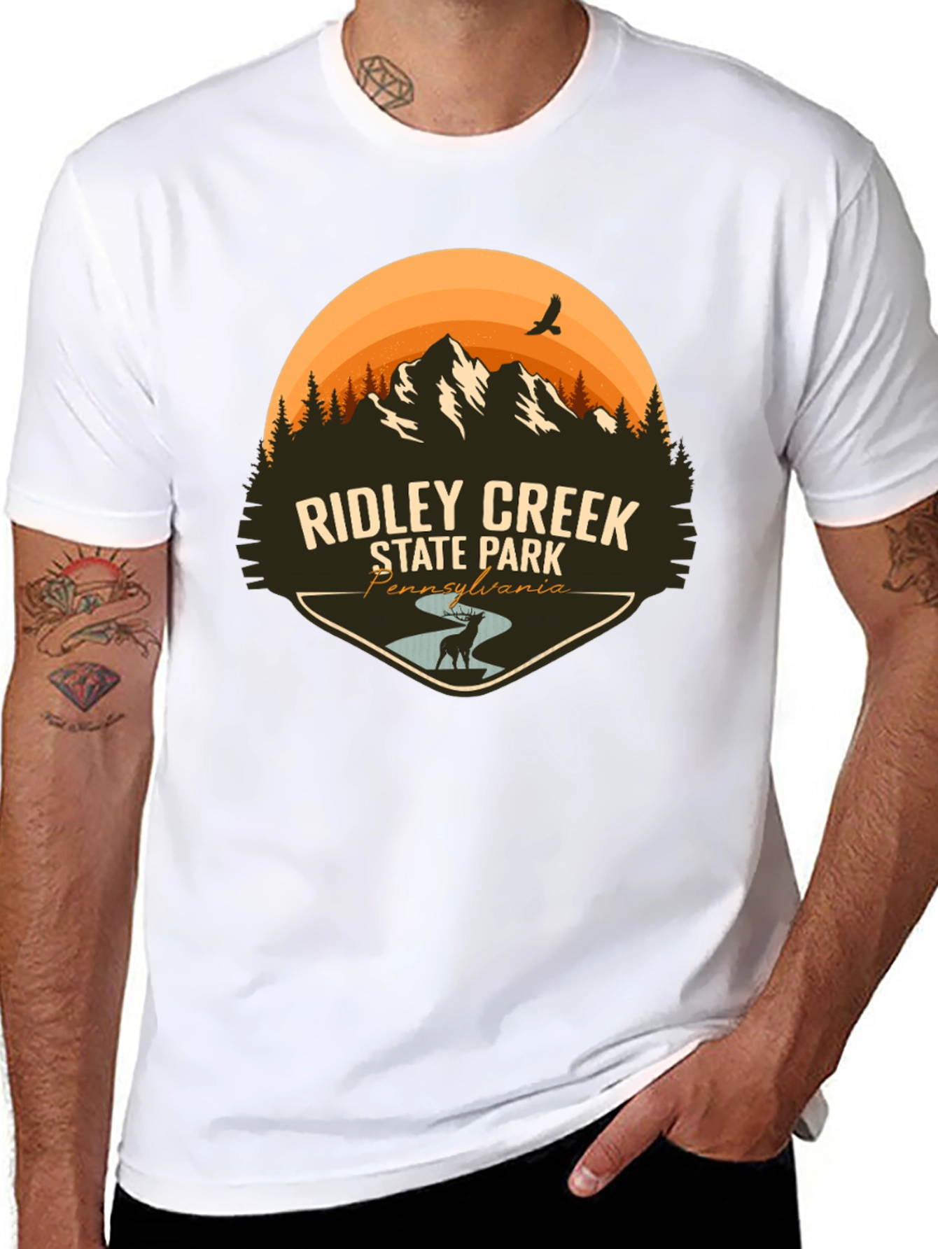 Ridley Creek State Park Black T-Shirt