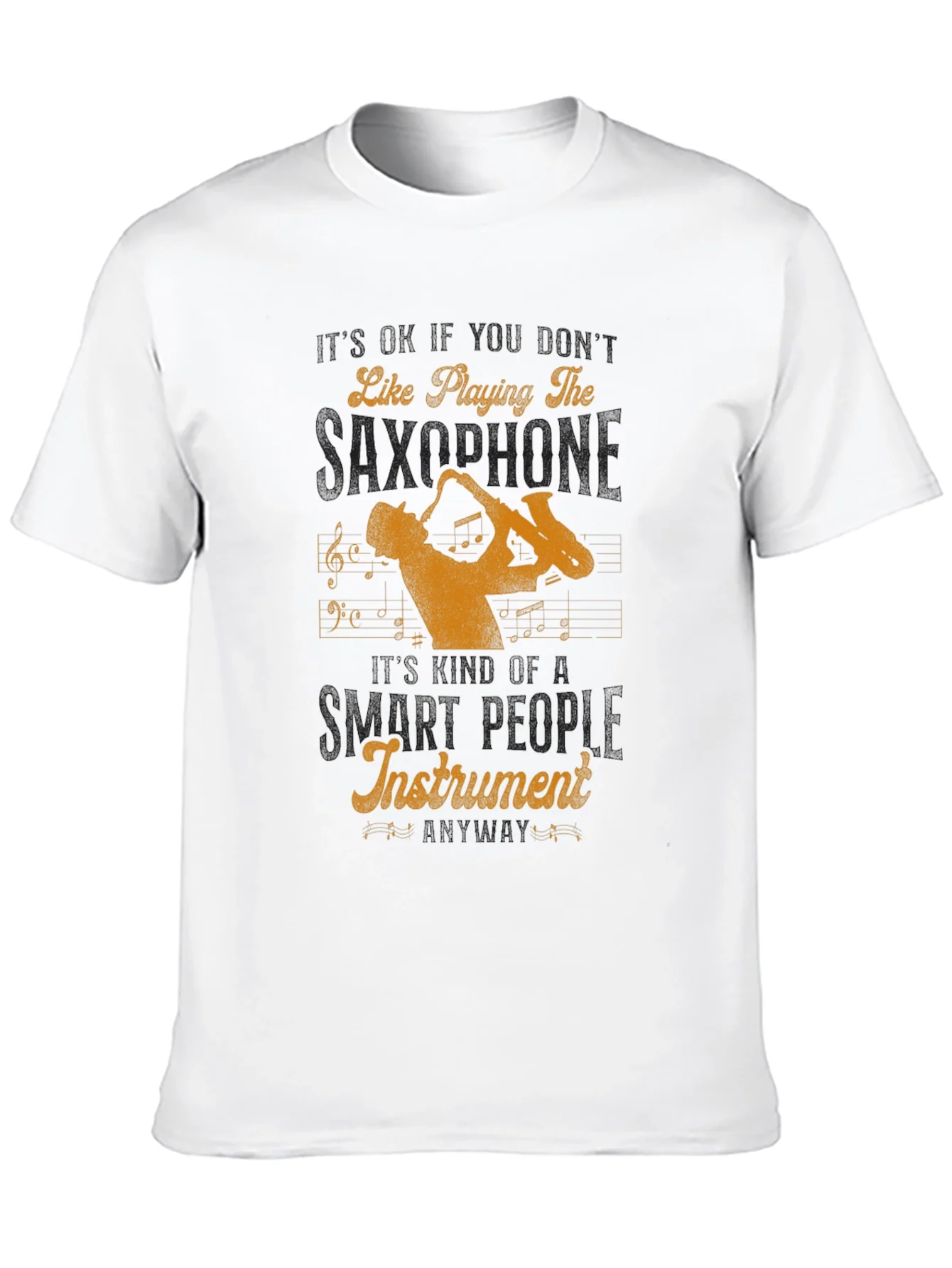 Saxophone Player Graphic Tee - Musical Instrument Lover Shirt