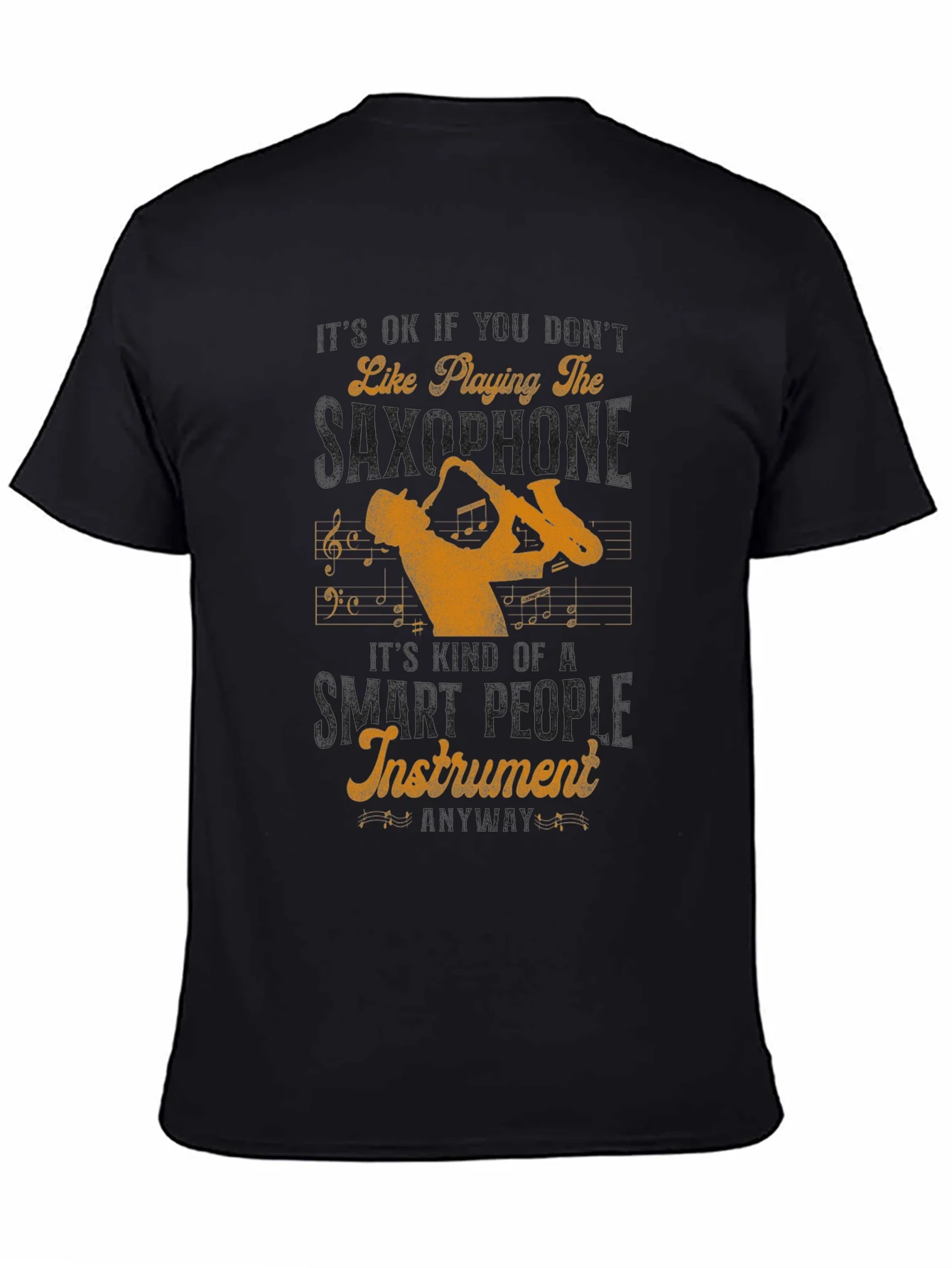 Saxophone Player Graphic Tee - Musical Instrument Lover Shirt