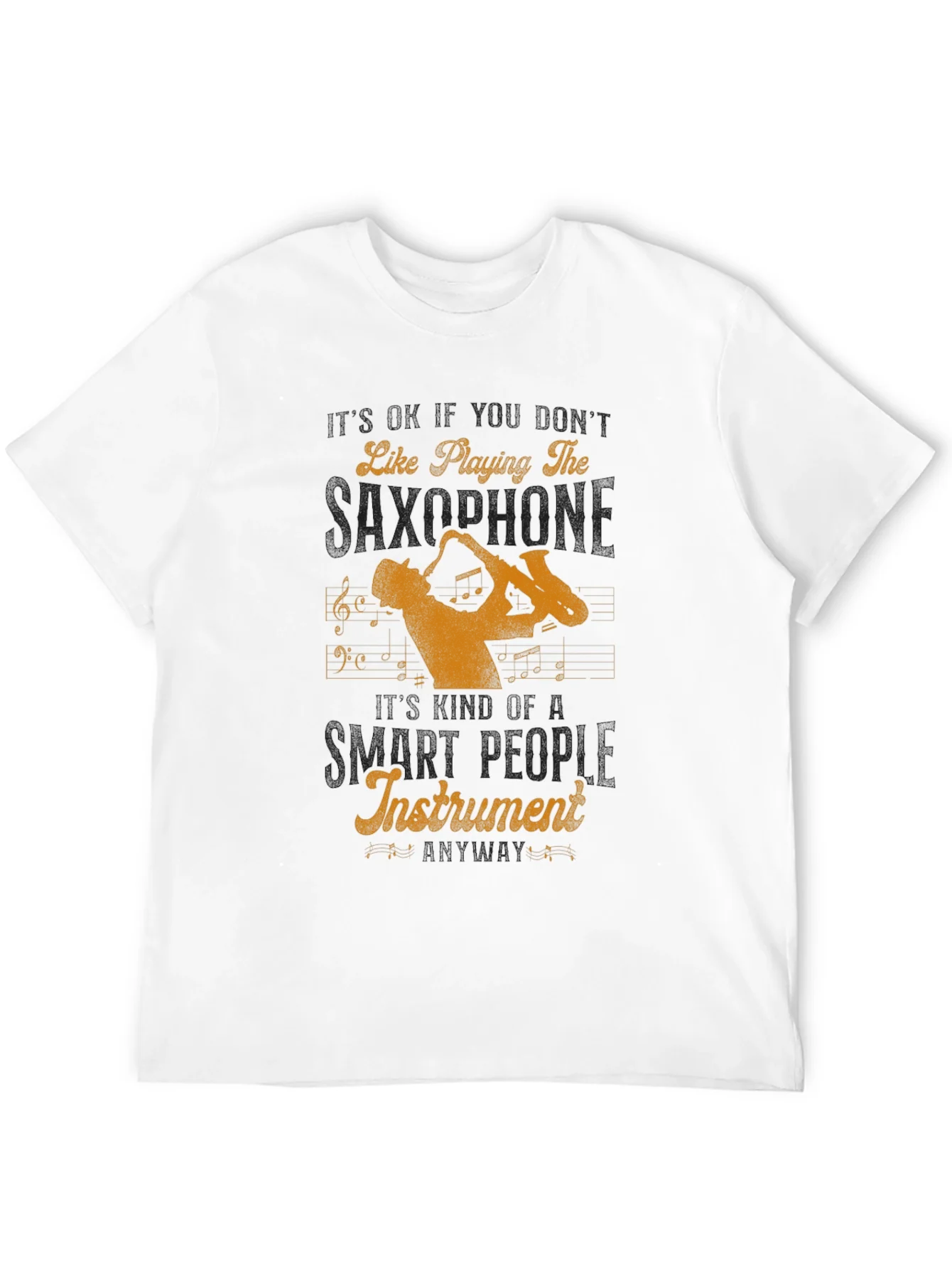 Saxophone Player Graphic Tee - Musical Instrument Lover Shirt