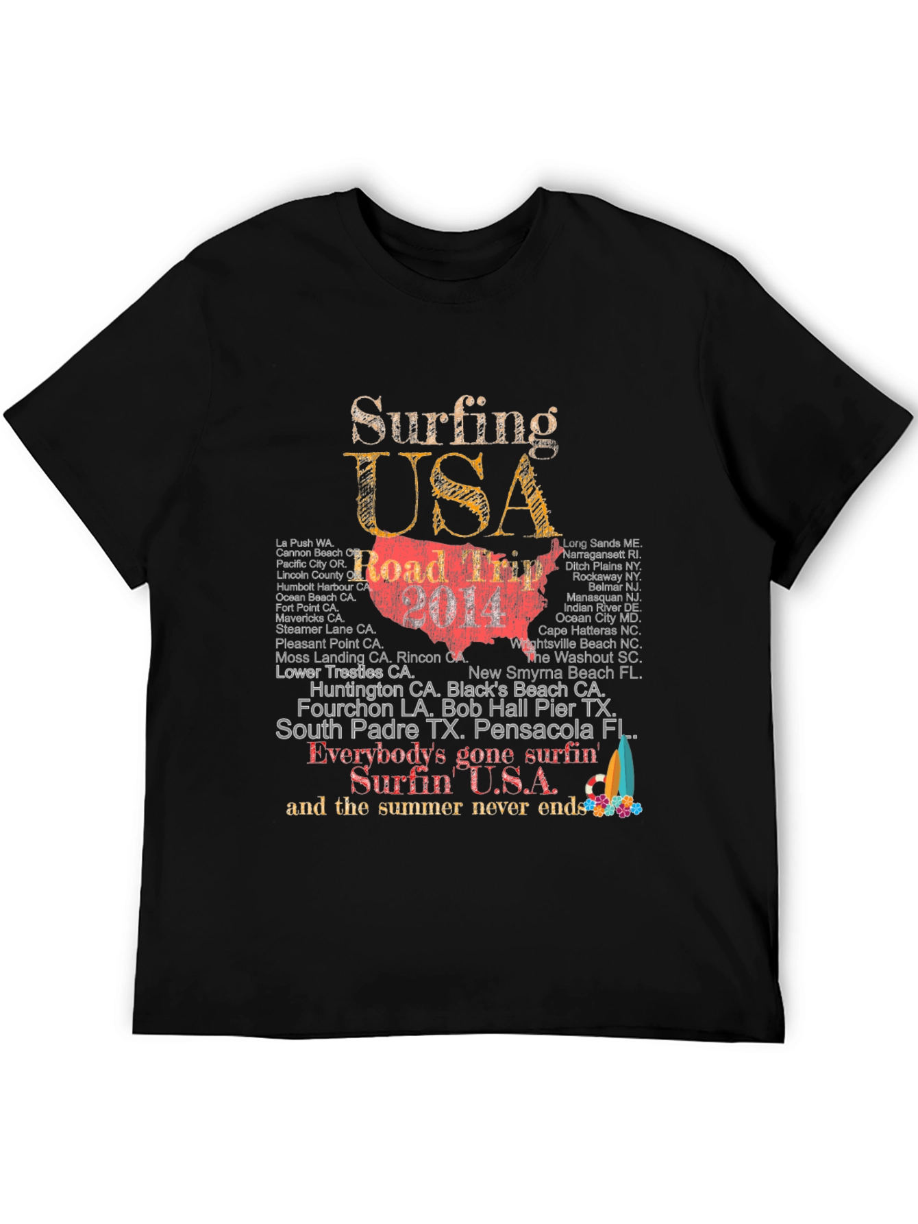 Surfing USA Road Trip Graphic Tee