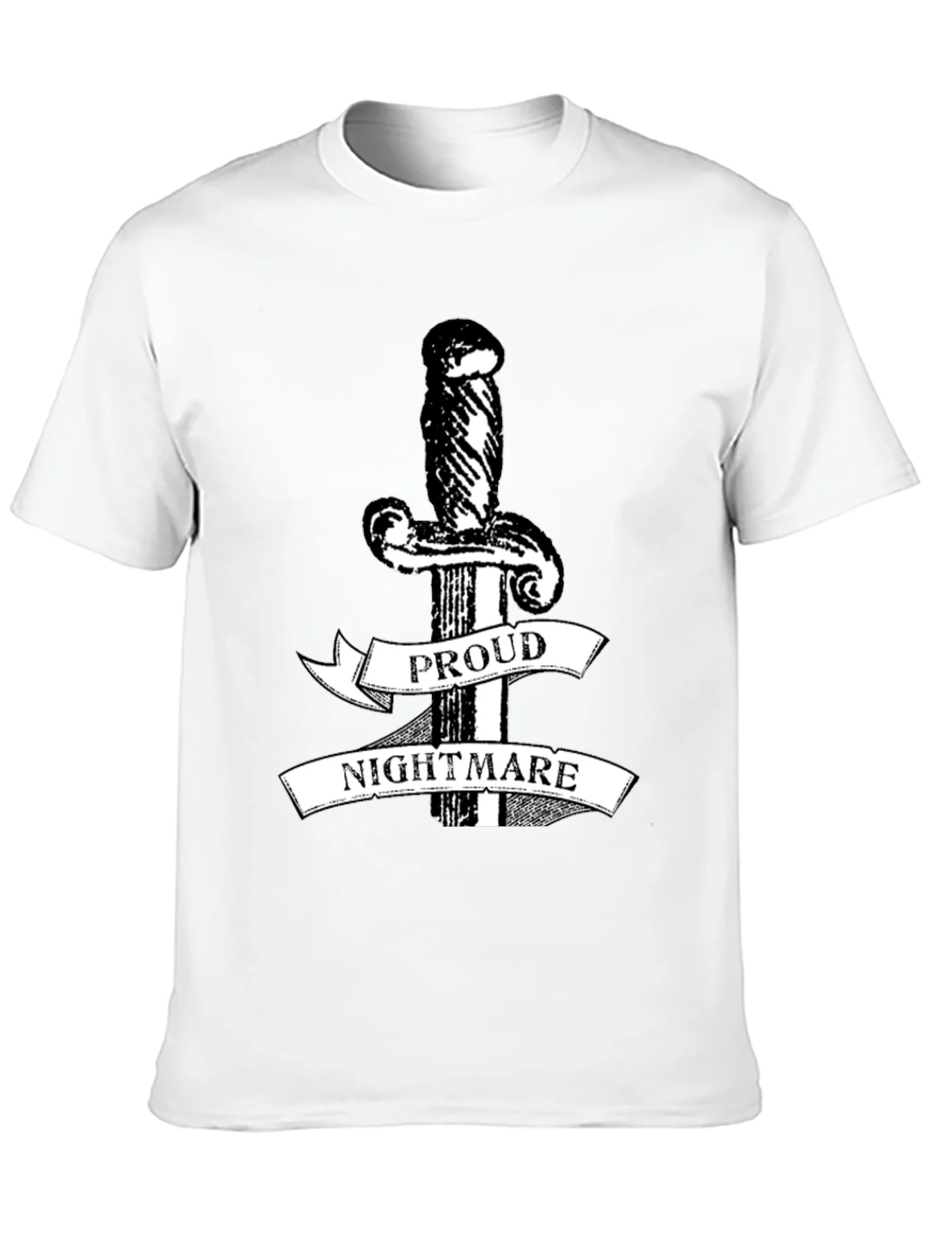 Proud Nightmare Sword Graphic Black T-Shirt