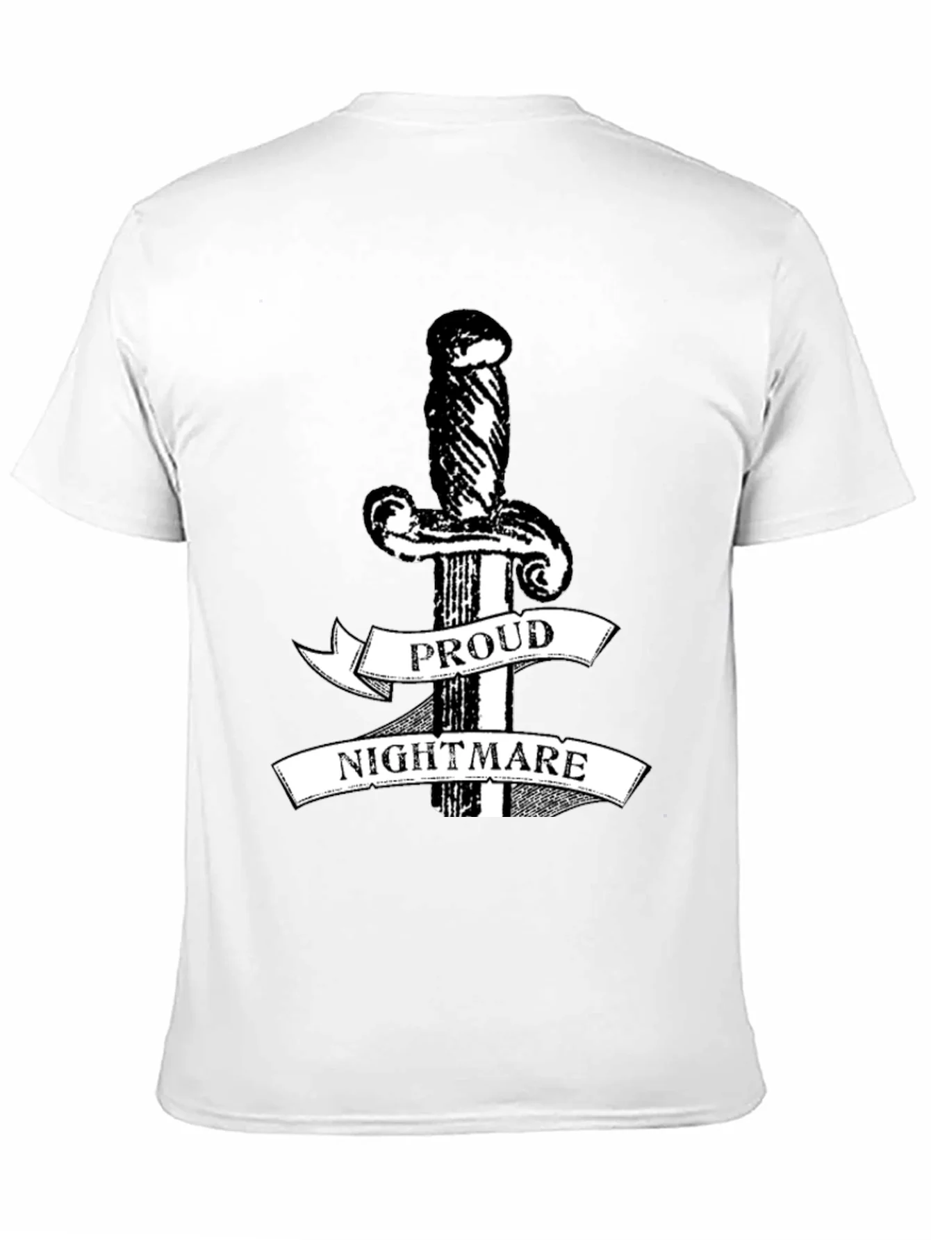 Proud Nightmare Sword Graphic Black T-Shirt