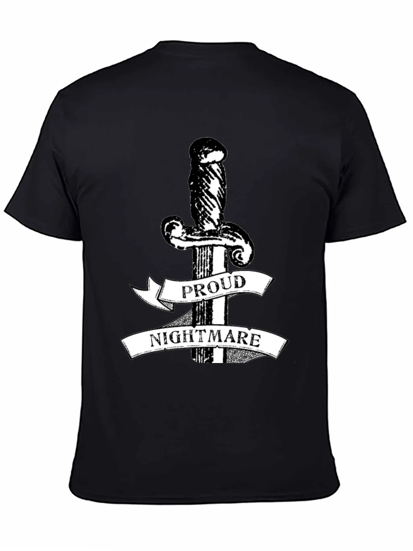 Proud Nightmare Sword Graphic Black T-Shirt