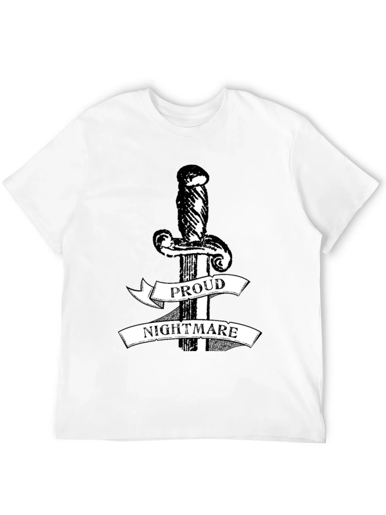 Proud Nightmare Sword Graphic Black T-Shirt