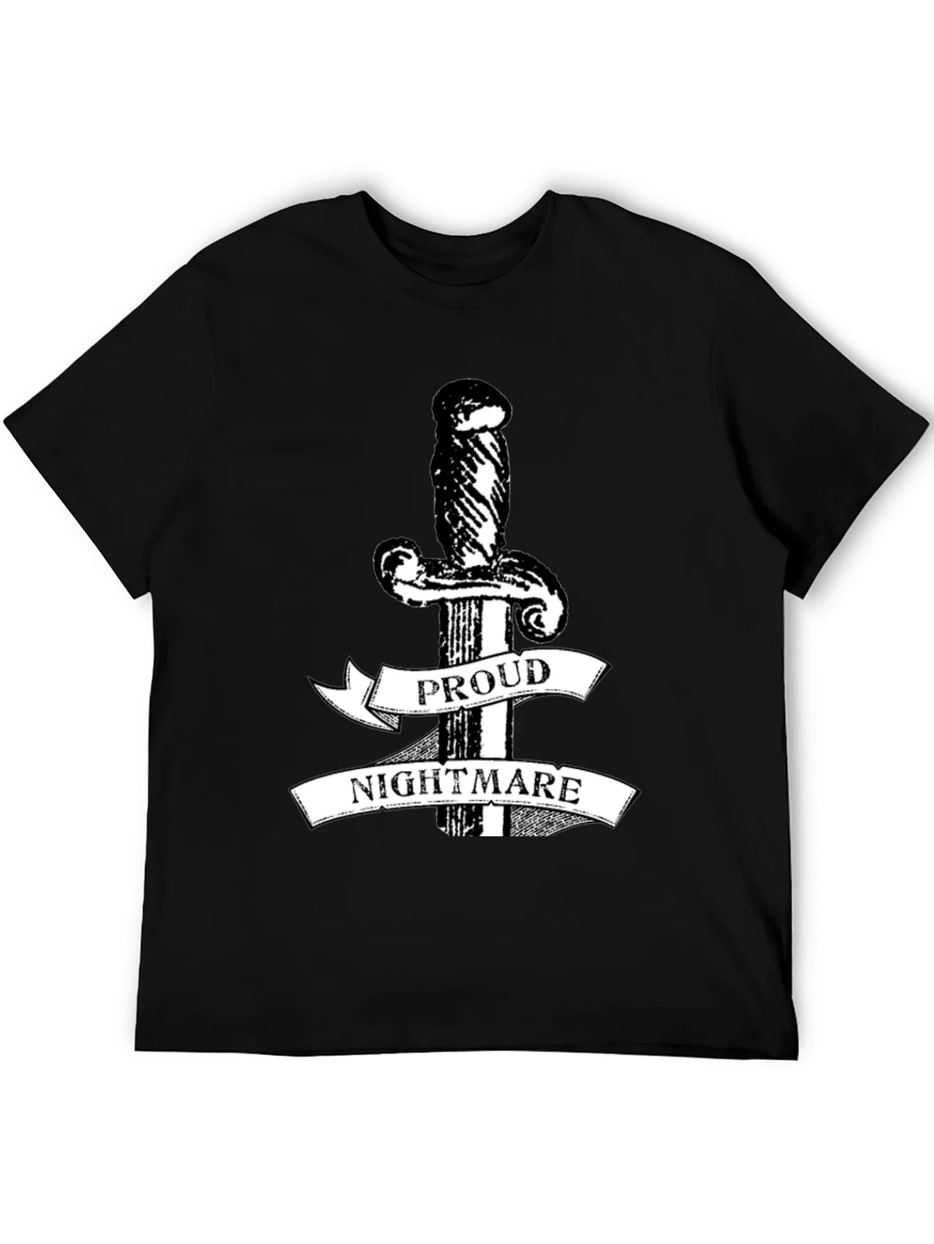 Proud Nightmare Sword Graphic Black T-Shirt