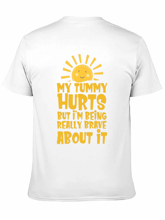 Funny Tummy Hurts Brave Graphic Tee