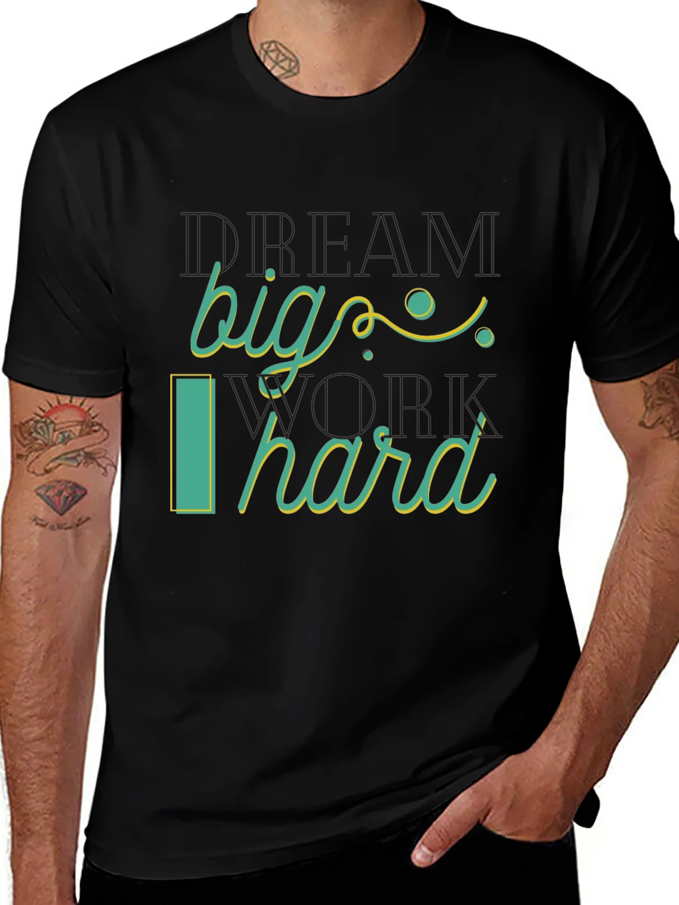 Dream Big Work Hard Graphic Tee