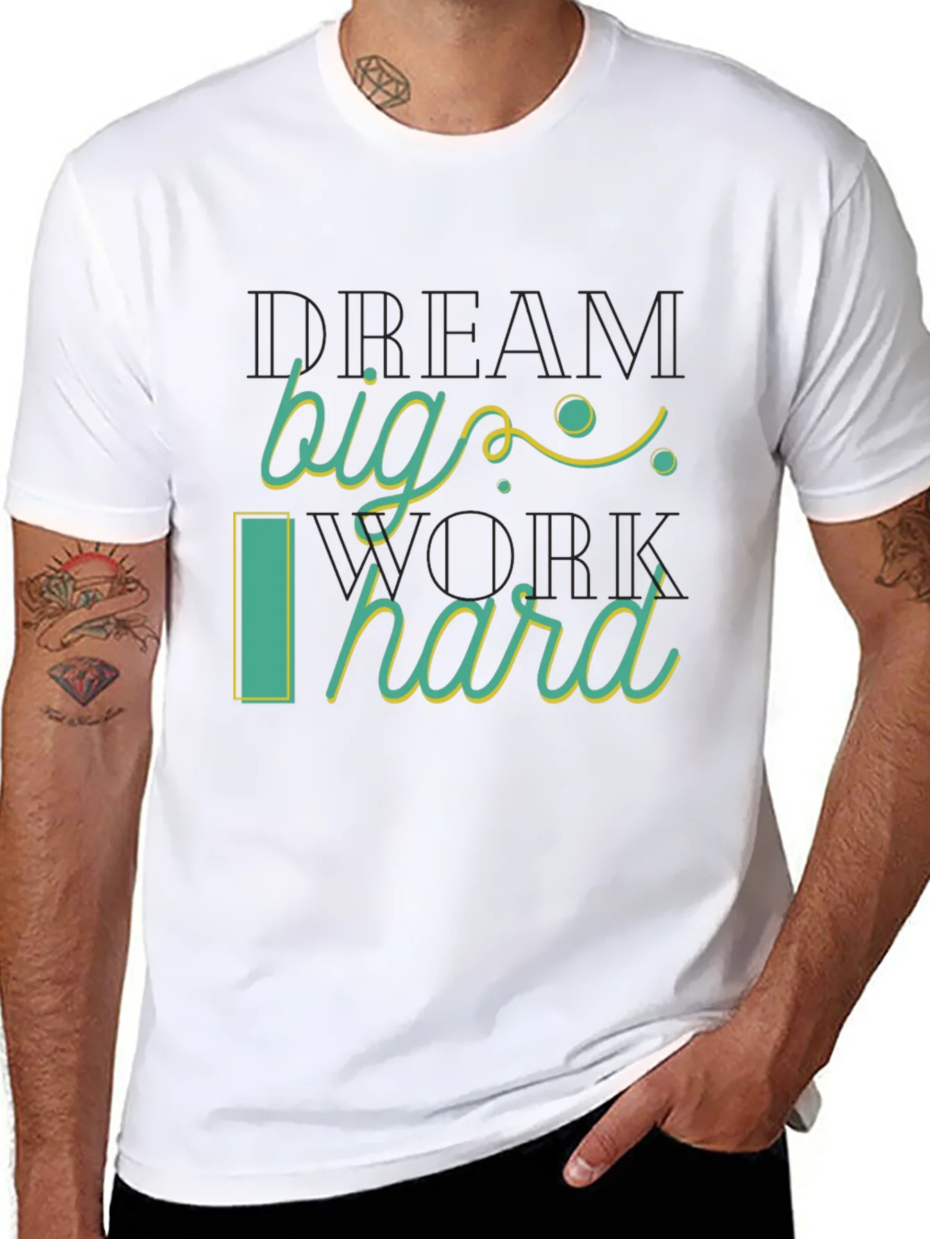 Dream Big Work Hard Graphic Tee