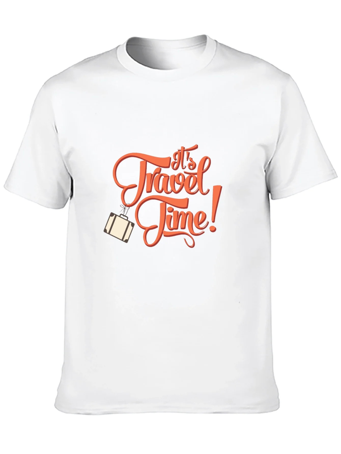 Travel Time Black T-Shirt - Adventure Awaits!