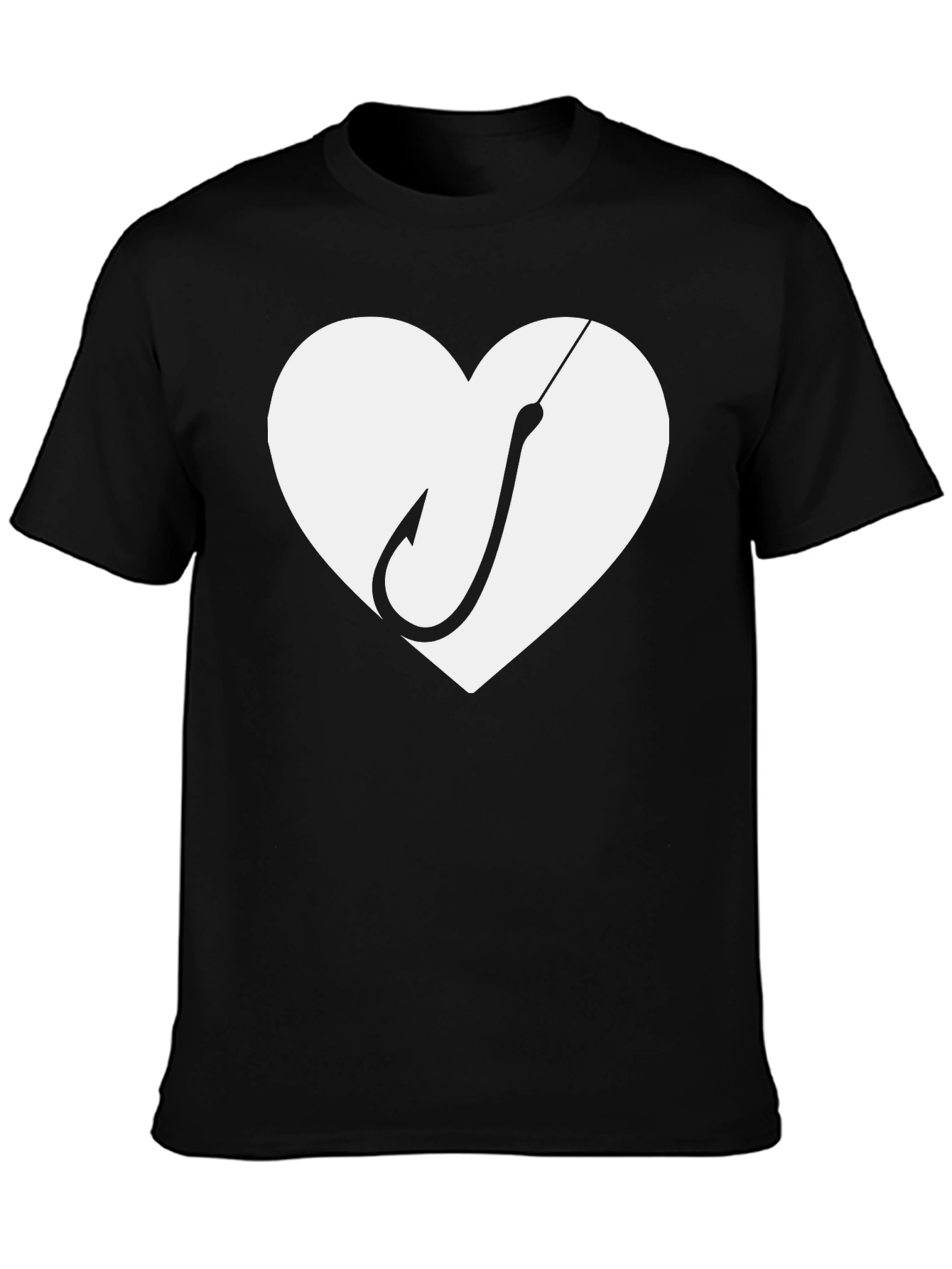 Heart Hook Fishing T-Shirt - Perfect Catch!