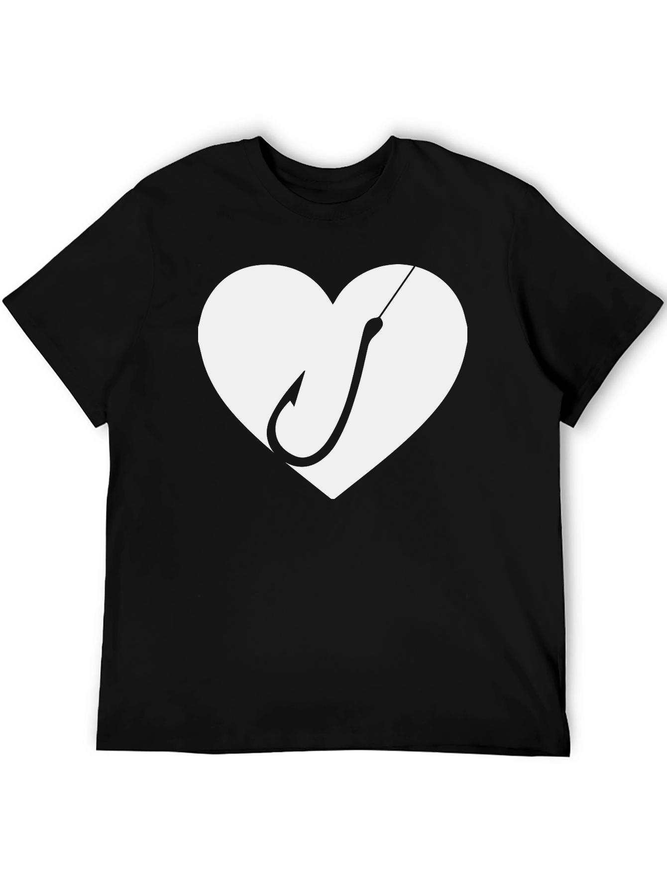 Heart Hook Fishing T-Shirt - Perfect Catch!