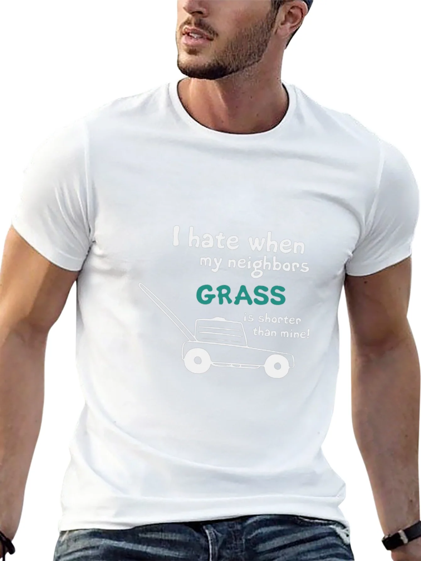Funny Lawn Care T-Shirt - Grass Envy