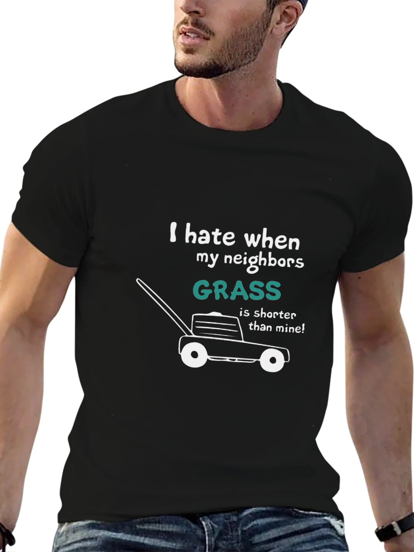 Funny Lawn Care T-Shirt - Grass Envy