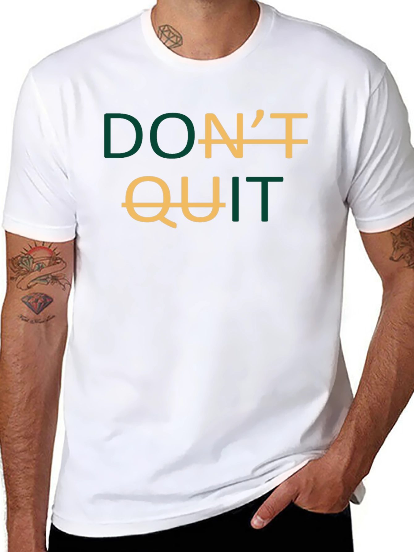 Inspirational Dont Quit Graphic T-Shirt