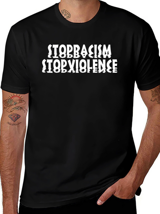 Stop Racism Stop Violence Graphic Tee