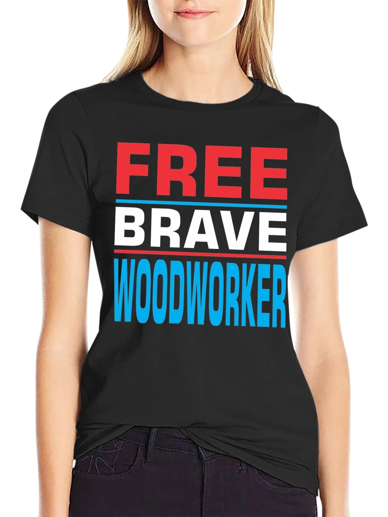 Free Brave Woodworker Graphic T-Shirt