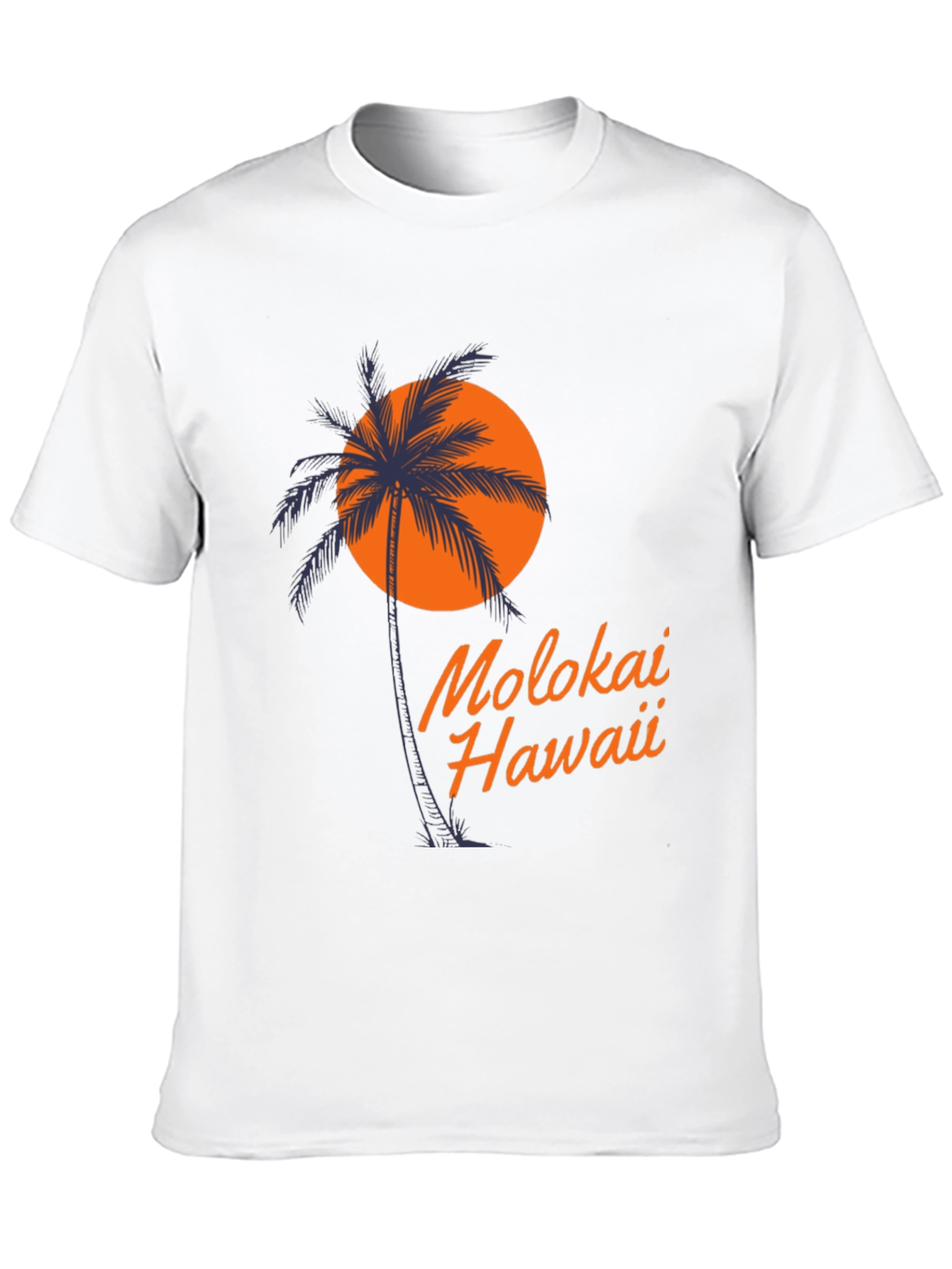 Molokai Hawaii Palm Tree T-Shirt - Island Vibes