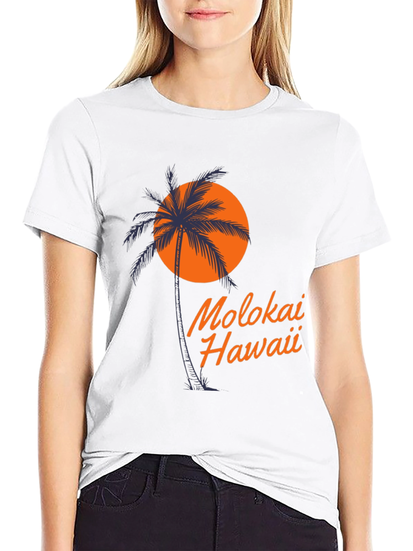Molokai Hawaii Palm Tree T-Shirt - Island Vibes